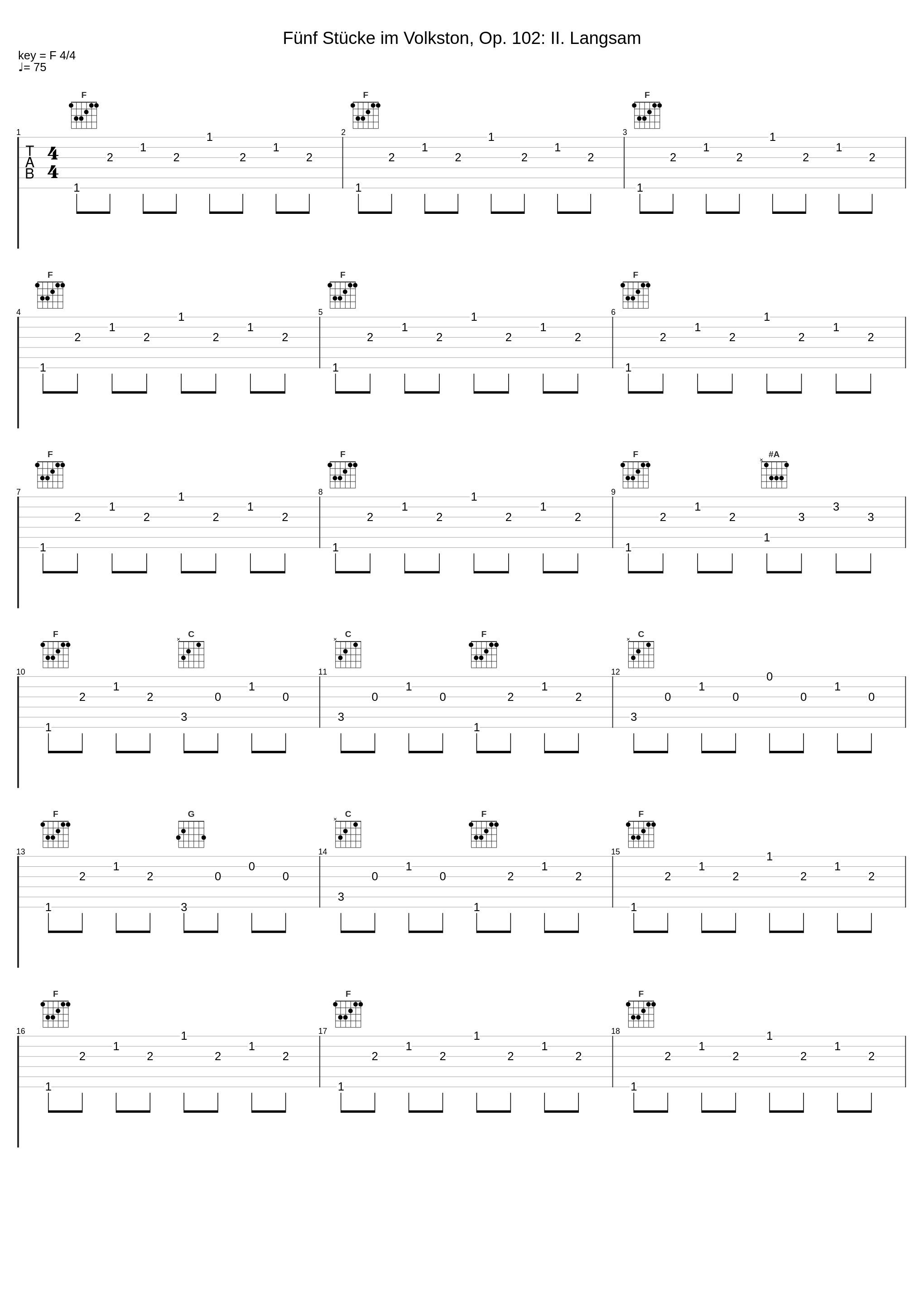 Fünf Stücke im Volkston, Op. 102: II. Langsam_Cyrielle Golin,Antoine Mourlas_1