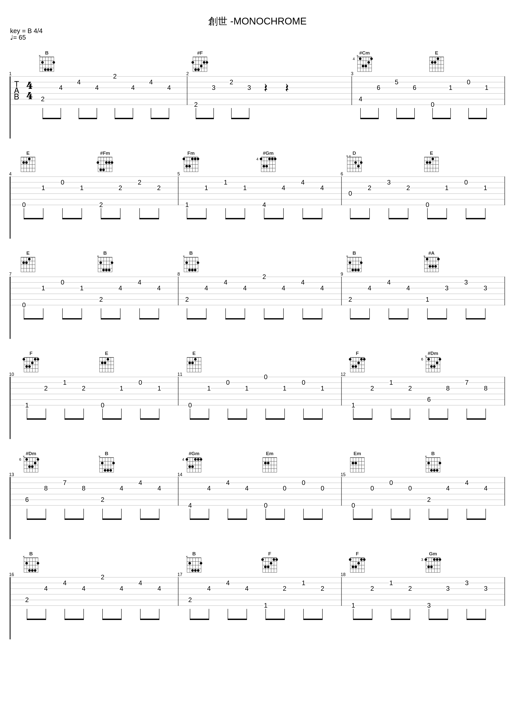 創世 -MONOCHROME_阿保刚_1