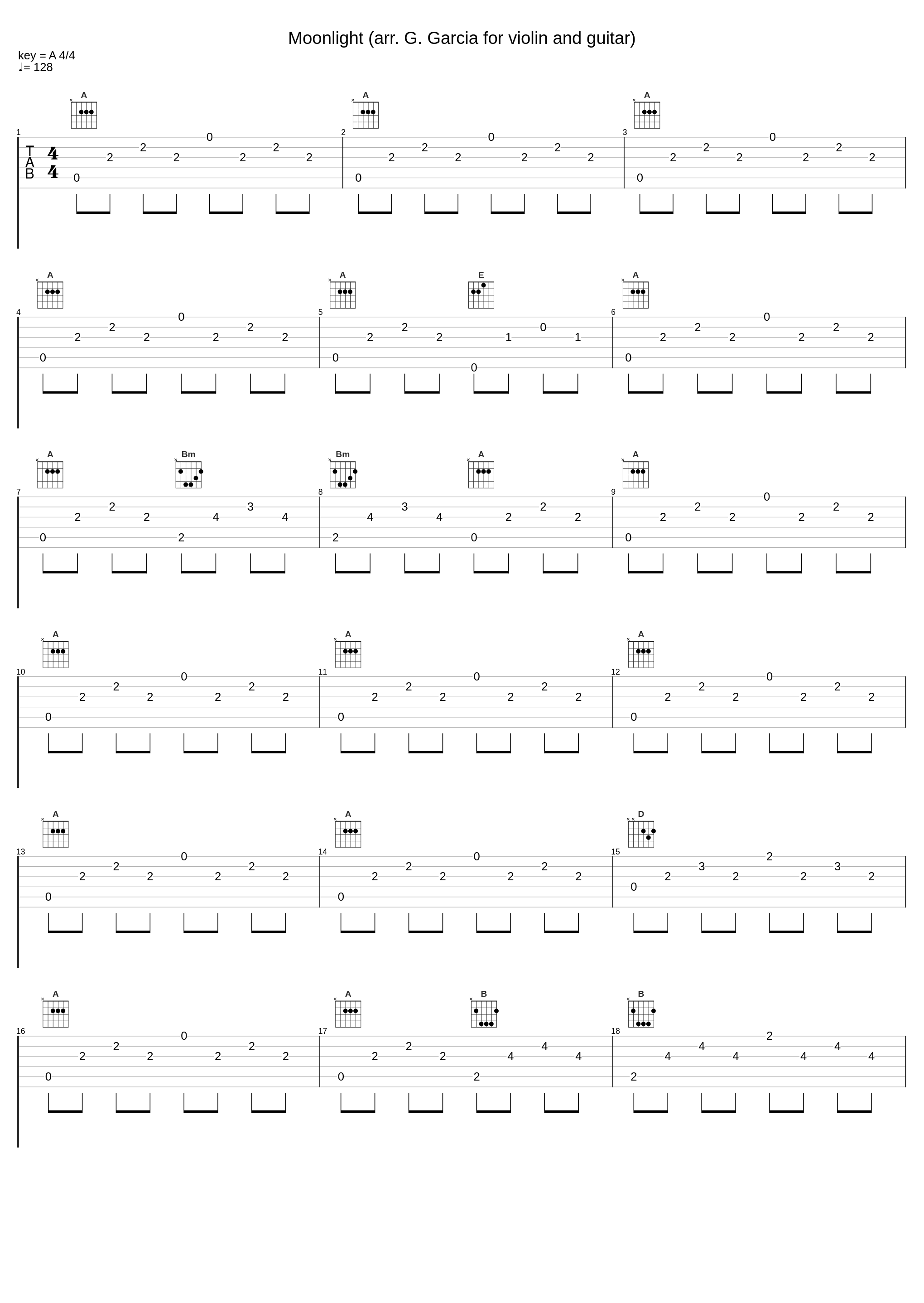 Moonlight (arr. G. Garcia for violin and guitar)_西崎崇子,Gerald Garcia_1
