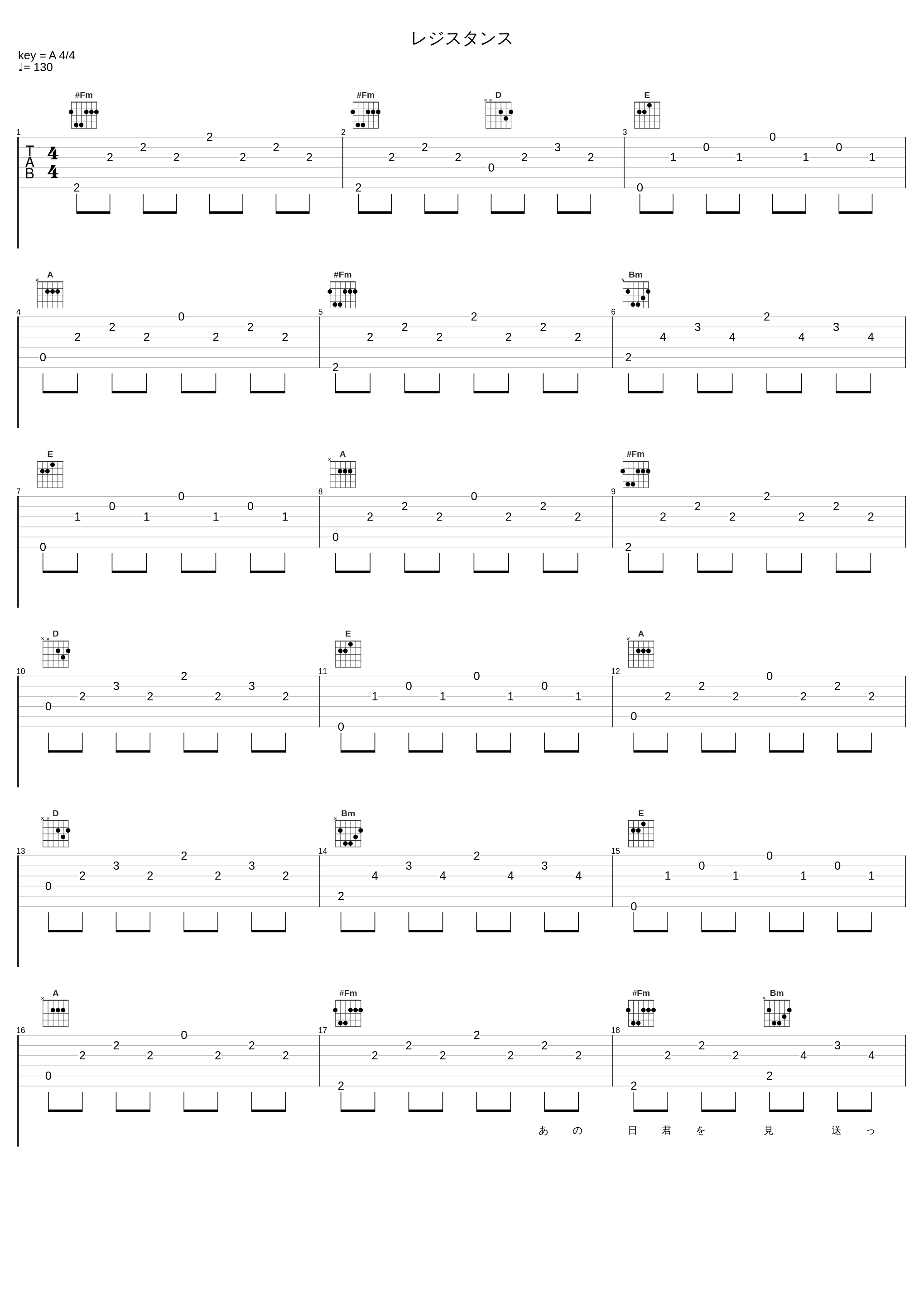 レジスタンス_TM NETWORK_1