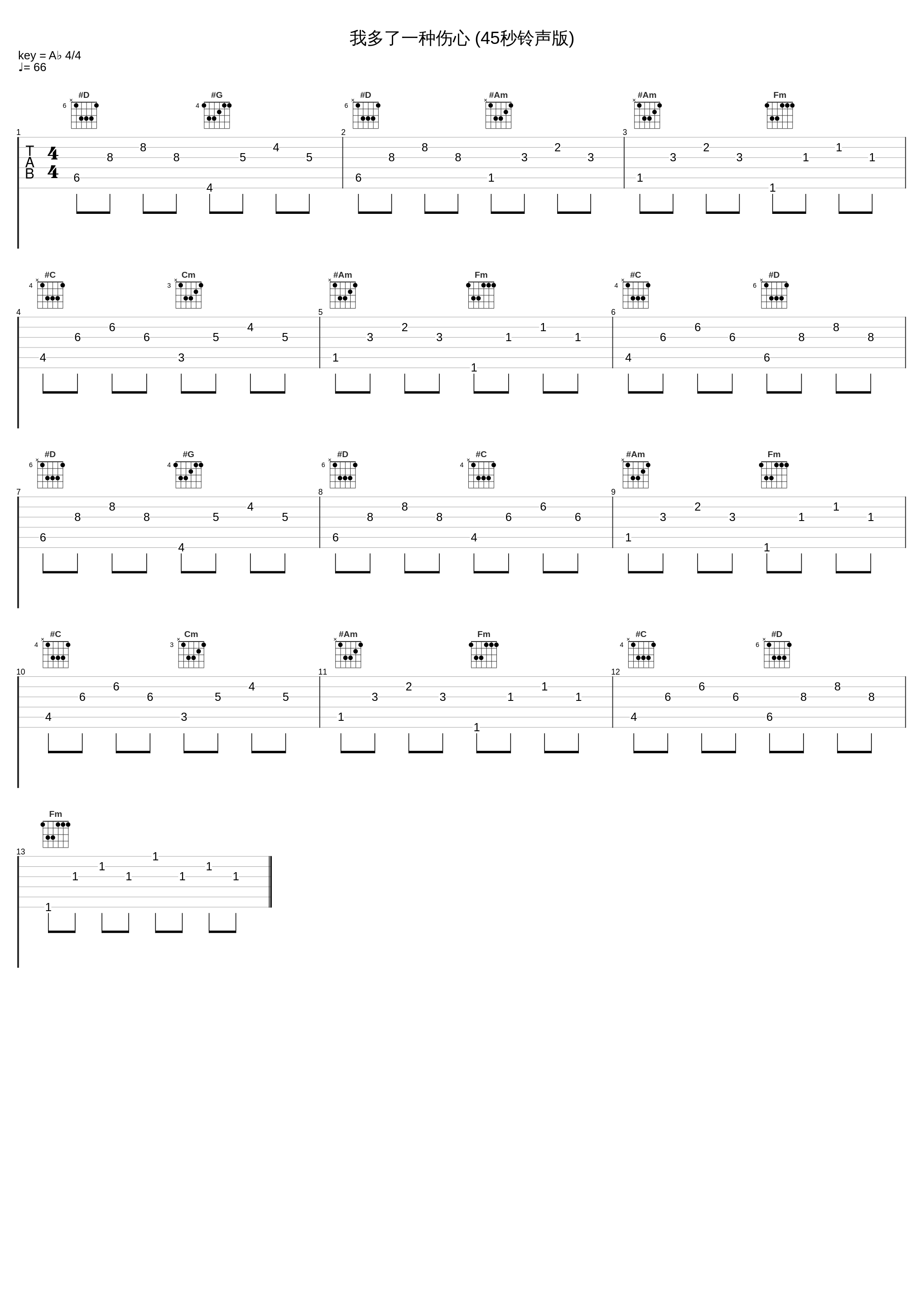 我多了一种伤心 (45秒铃声版)_温兆伦_1