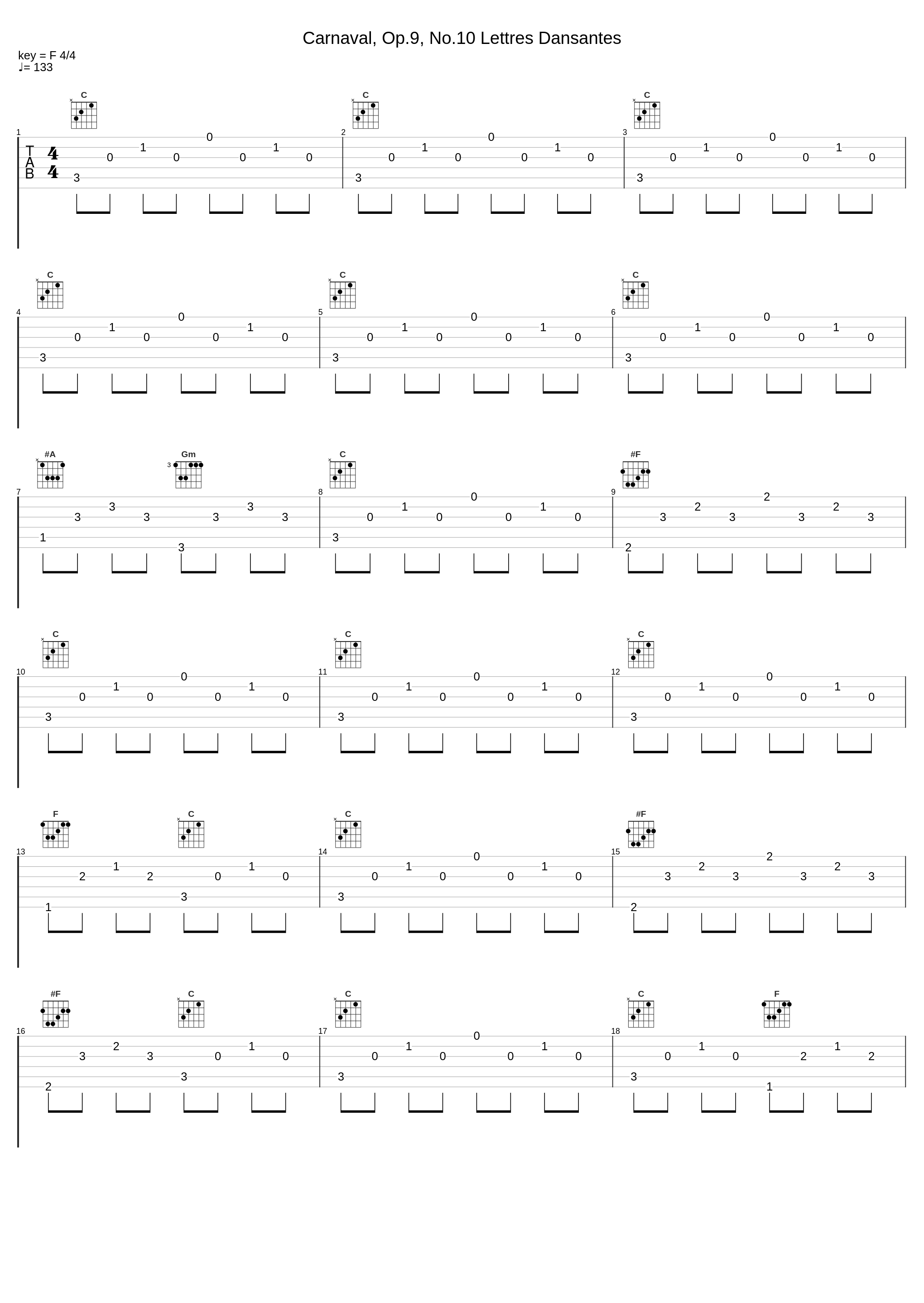 Carnaval, Op.9, No.10 Lettres Dansantes_Eva Klarbach_1