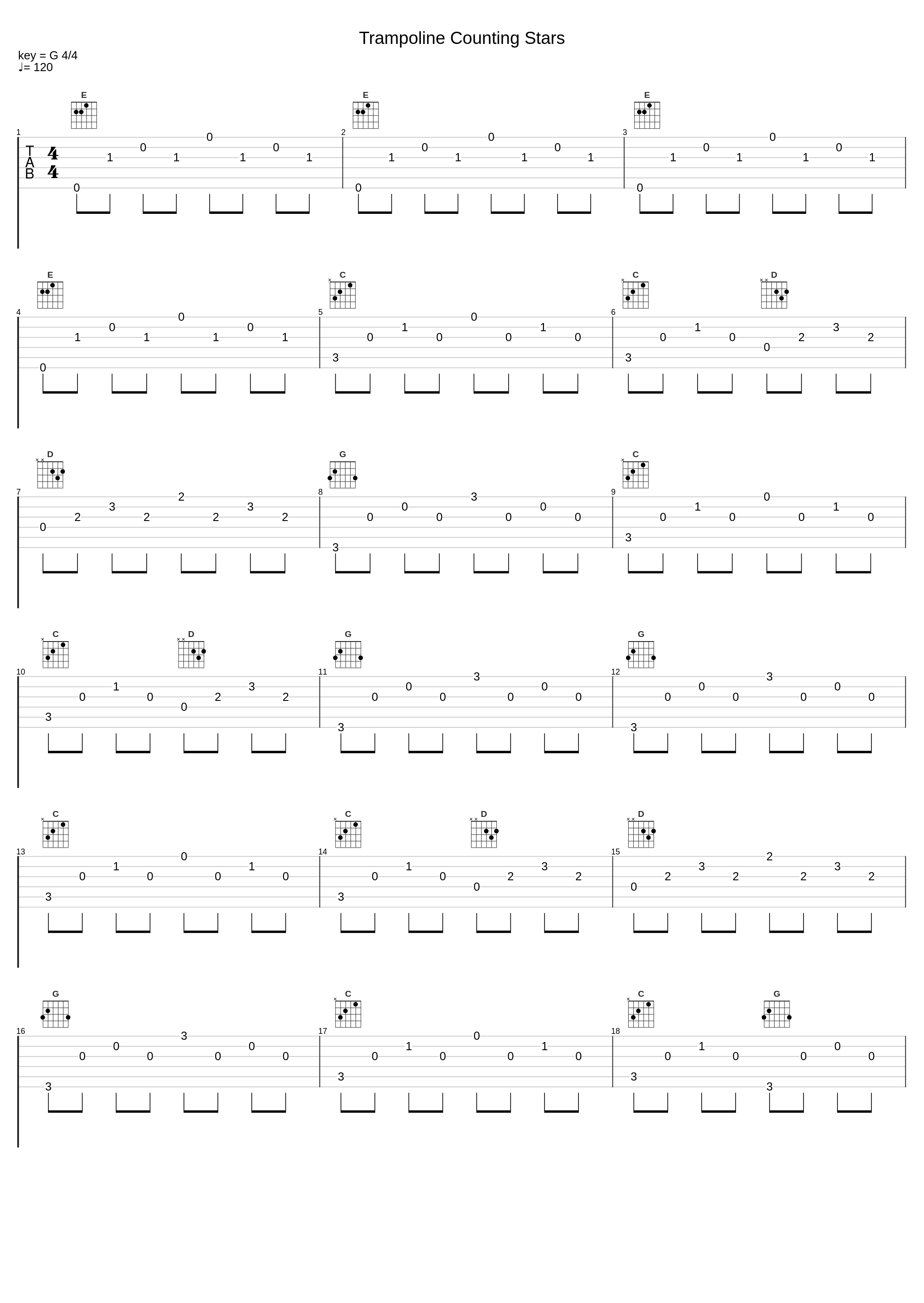 Trampoline Counting Stars_Lane 8_1