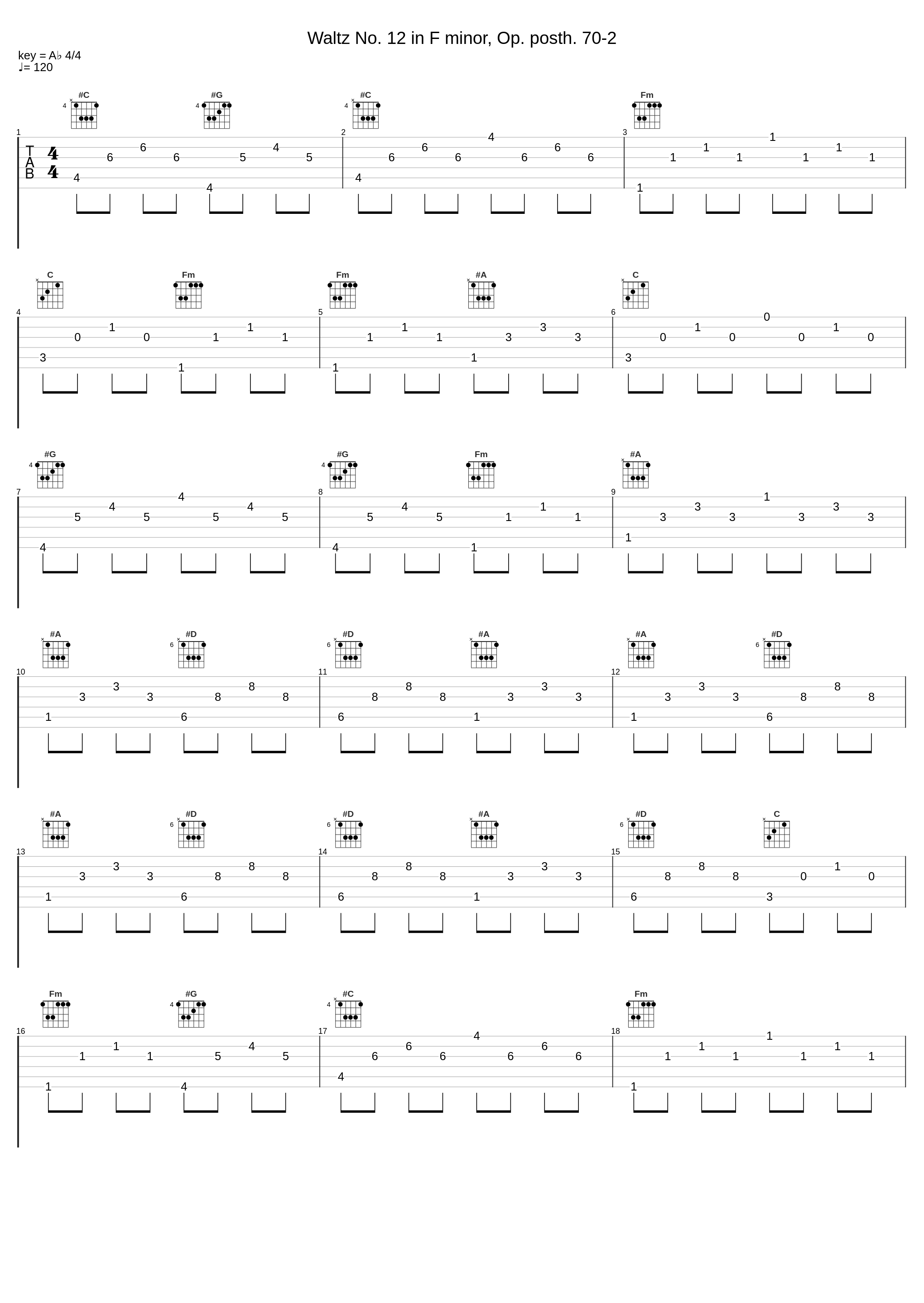 Waltz No. 12 in F minor, Op. posth. 70-2_Walter Leberecht,Frédéric Chopin_1