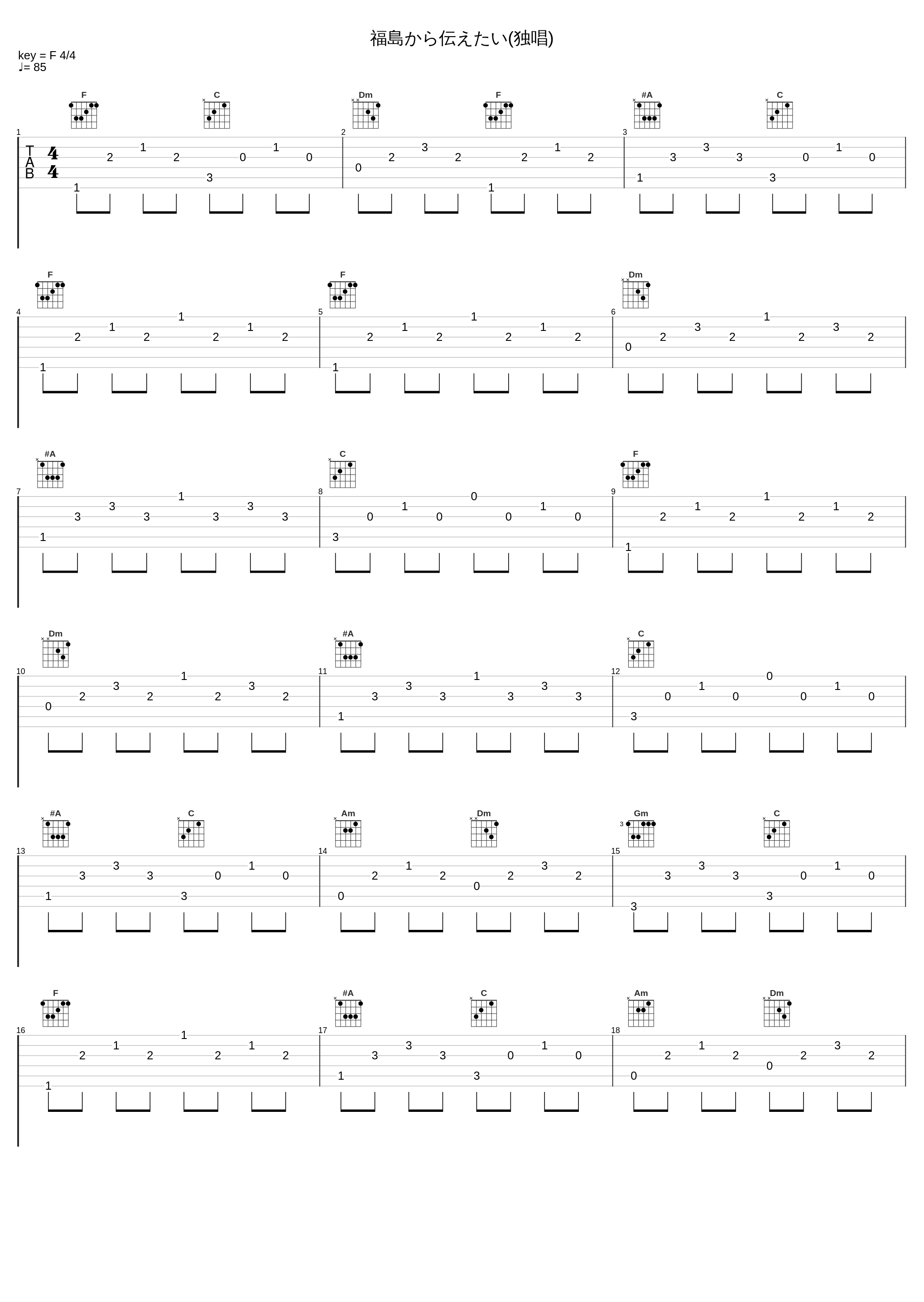 福島から伝えたい(独唱)_V.A._1