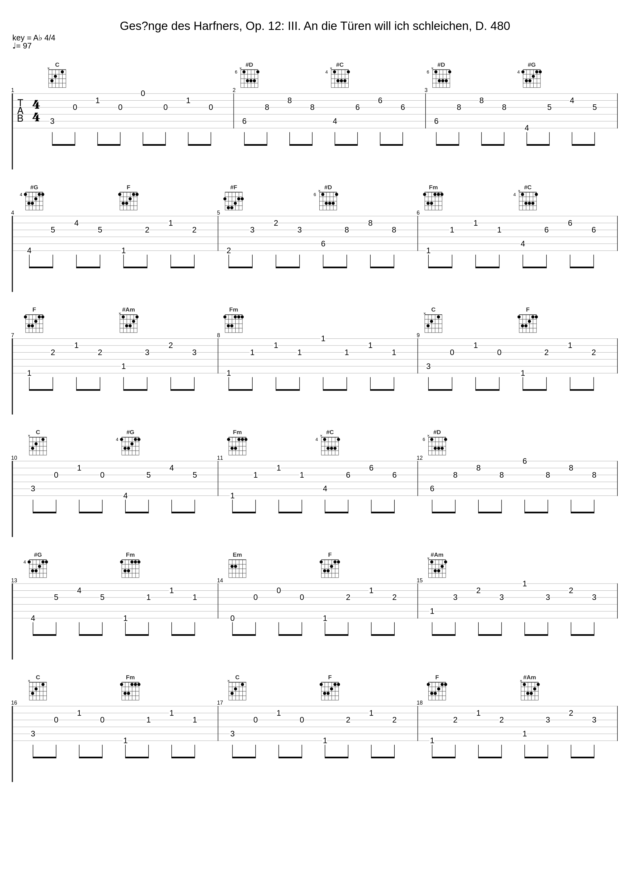 Gesänge des Harfners, Op. 12: III. An die Türen will ich schleichen, D. 480_Thomas Quasthoff,Franz Schubert,Charles Spencer_1