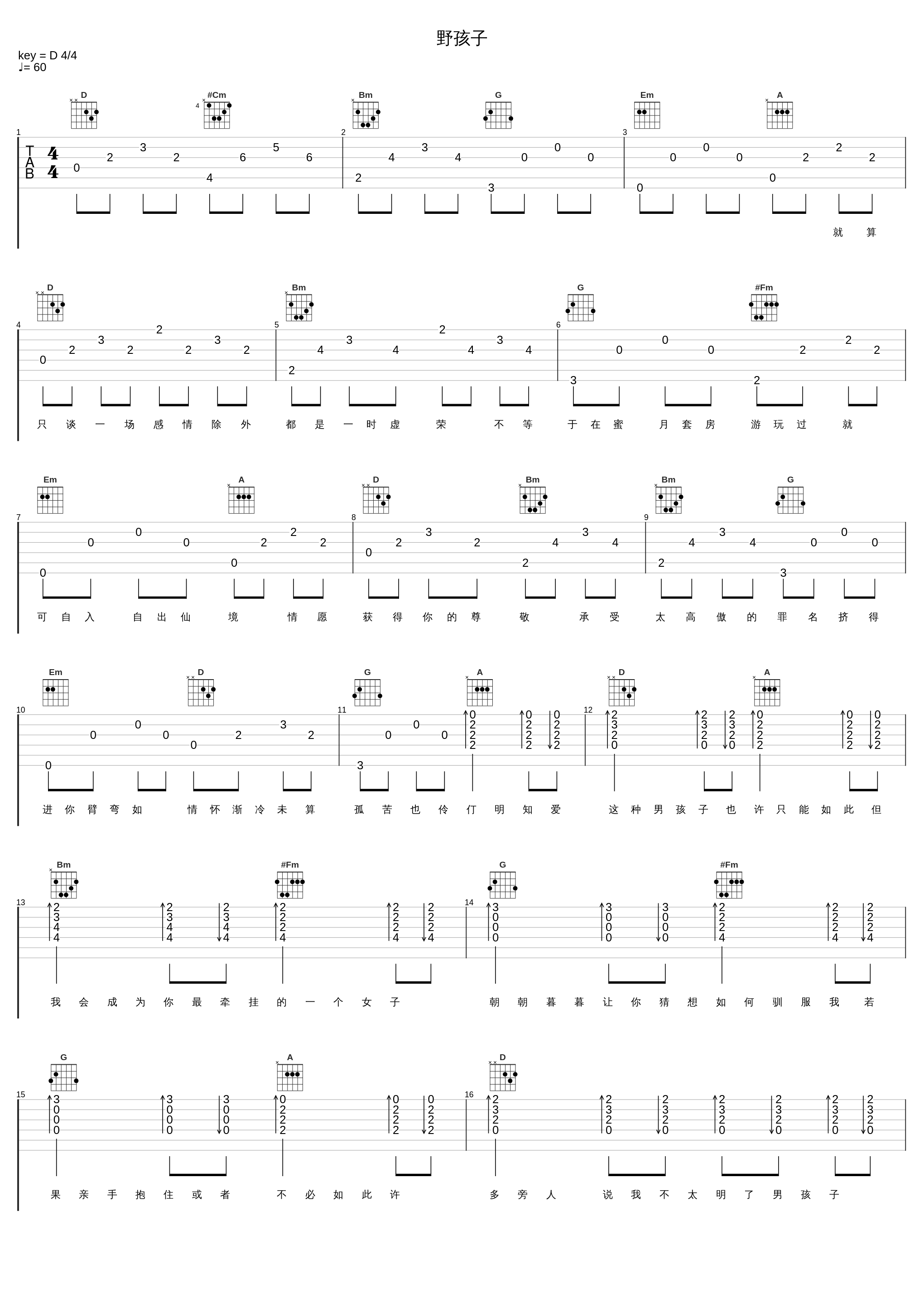 野孩子_杨千嬅_1