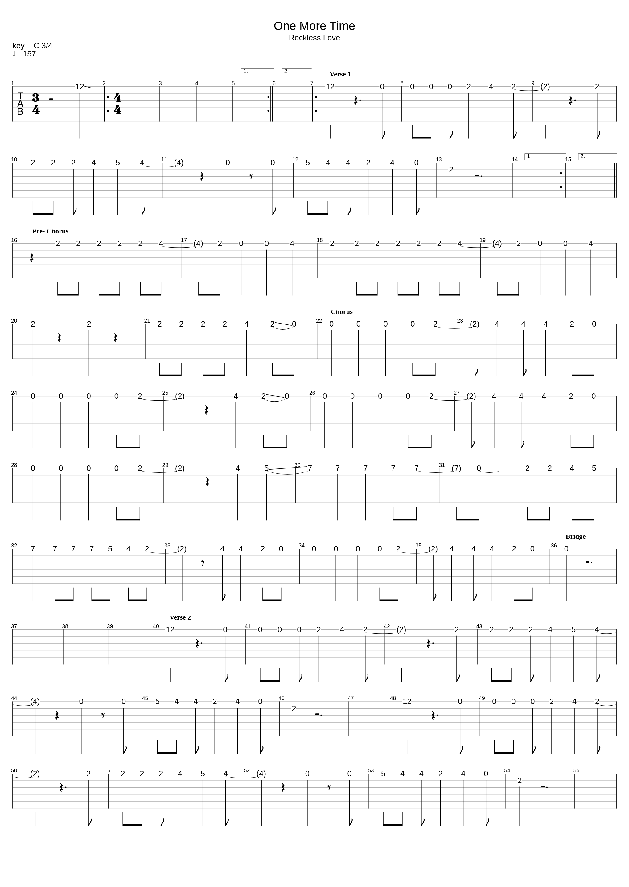 One More Time_Reckless Love_1