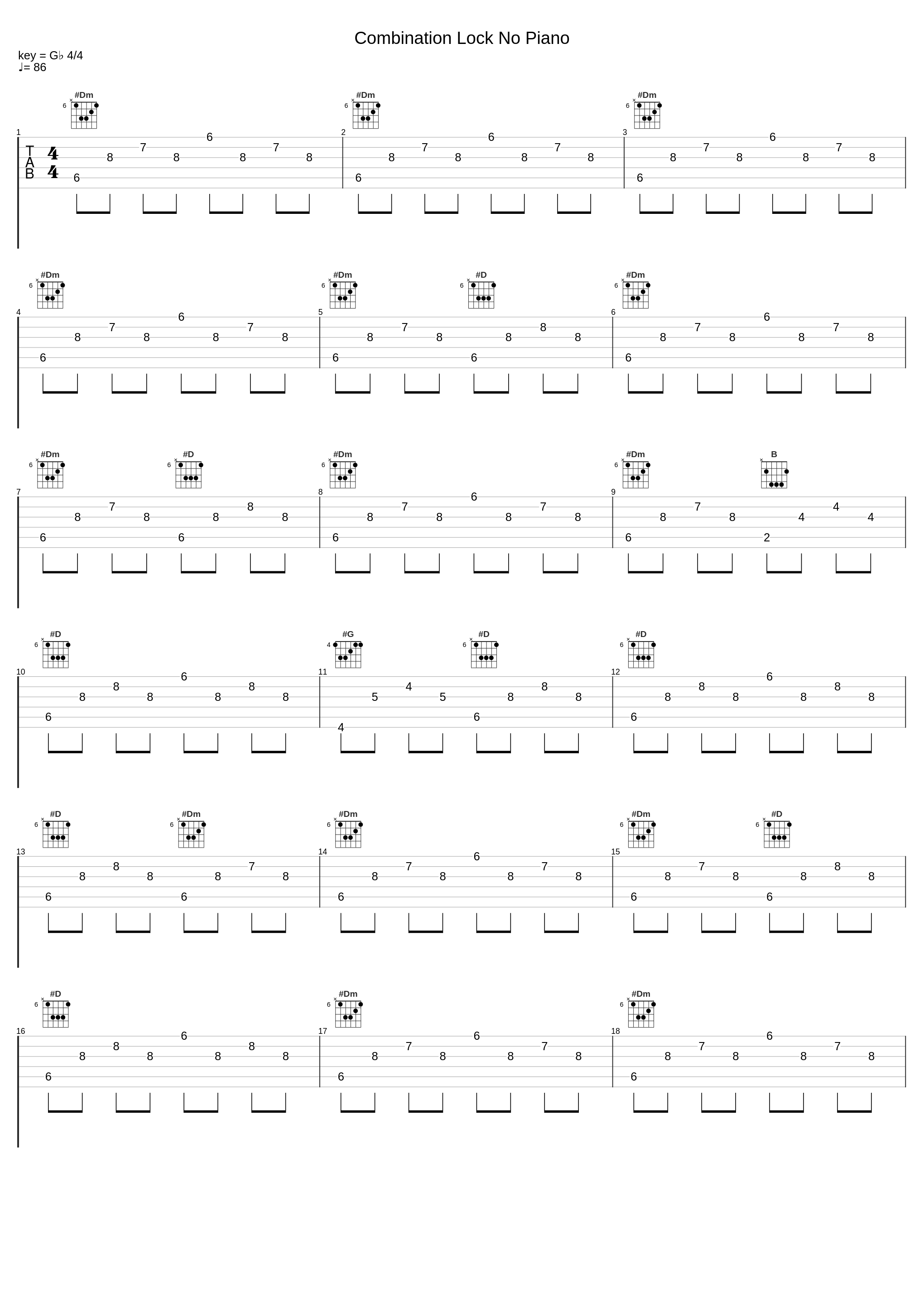 Combination Lock No Piano_Mark Petrie_1