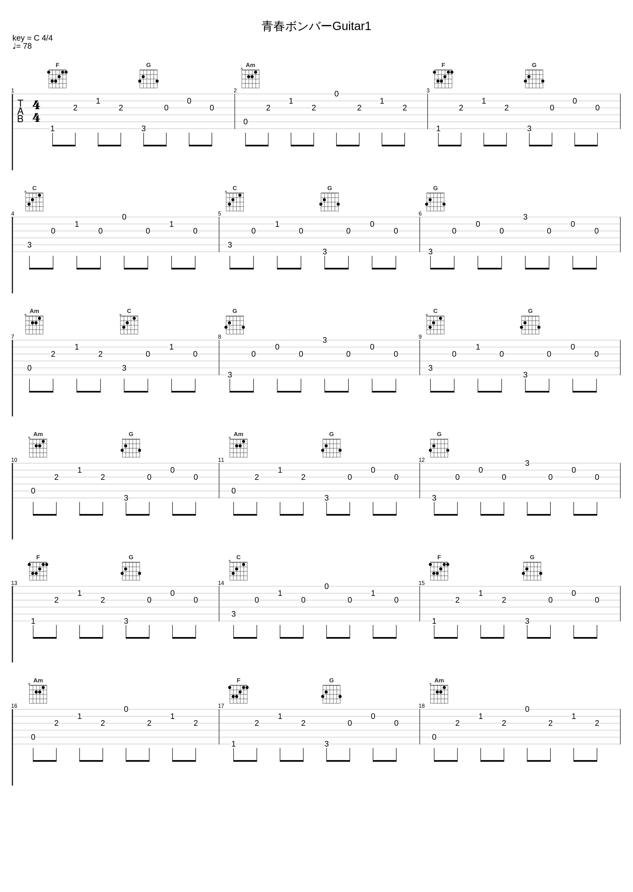 青春ボンバーGuitar1_池赖广_1