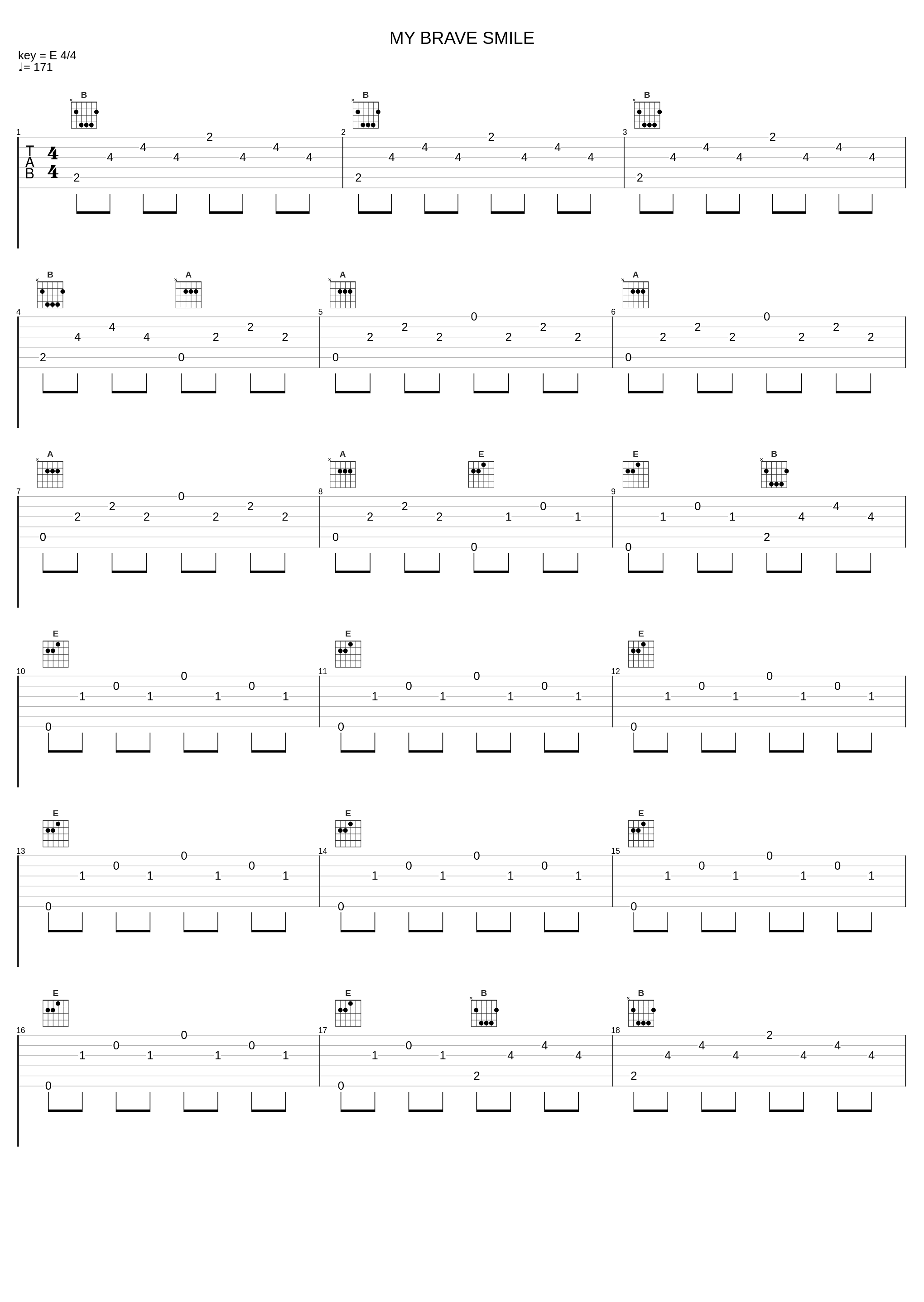 MY BRAVE SMILE_Key Sounds Label_1