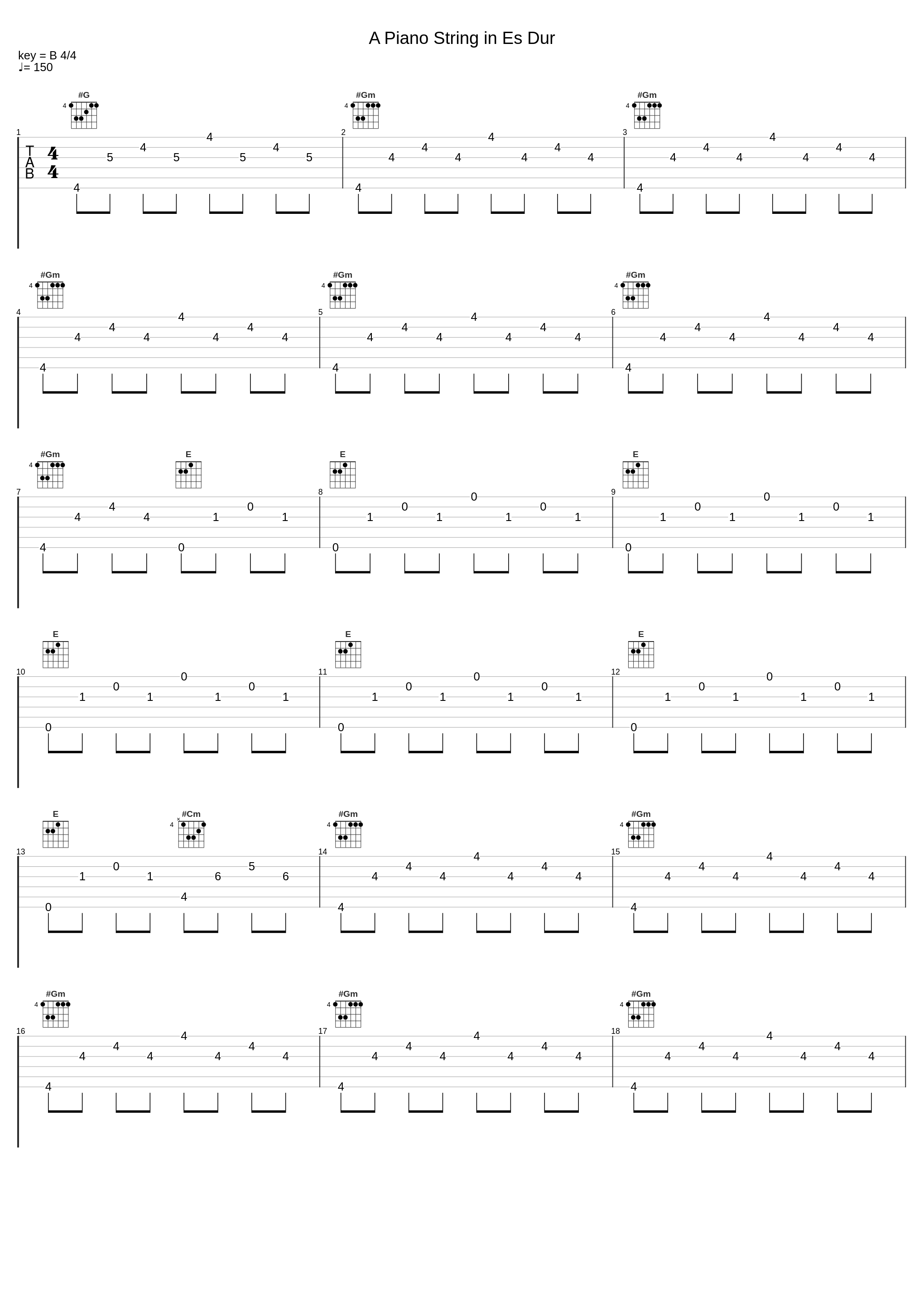 A Piano String in Es Dur_X JAPAN_1