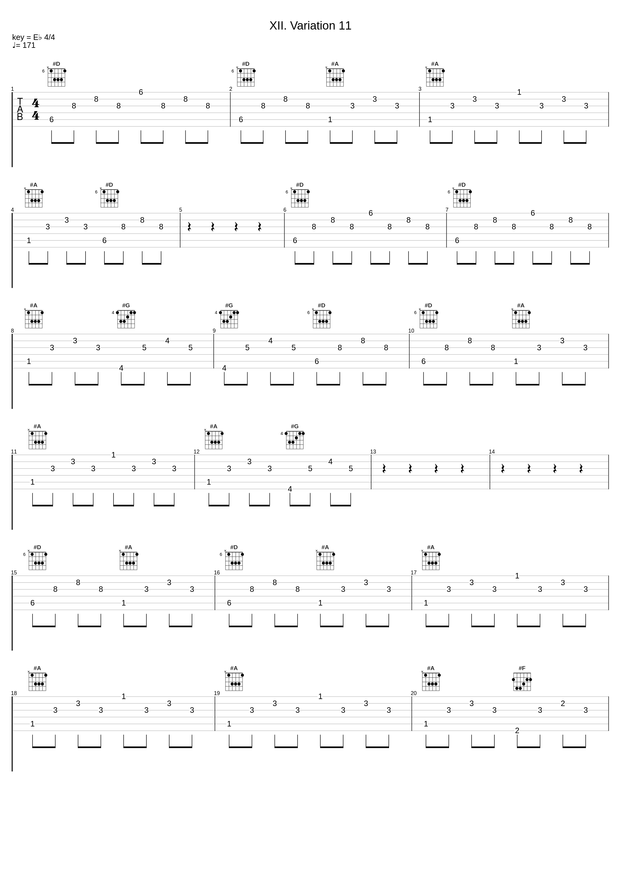 XII. Variation 11_Shura Cherkassky,Ludwig van Beethoven_1