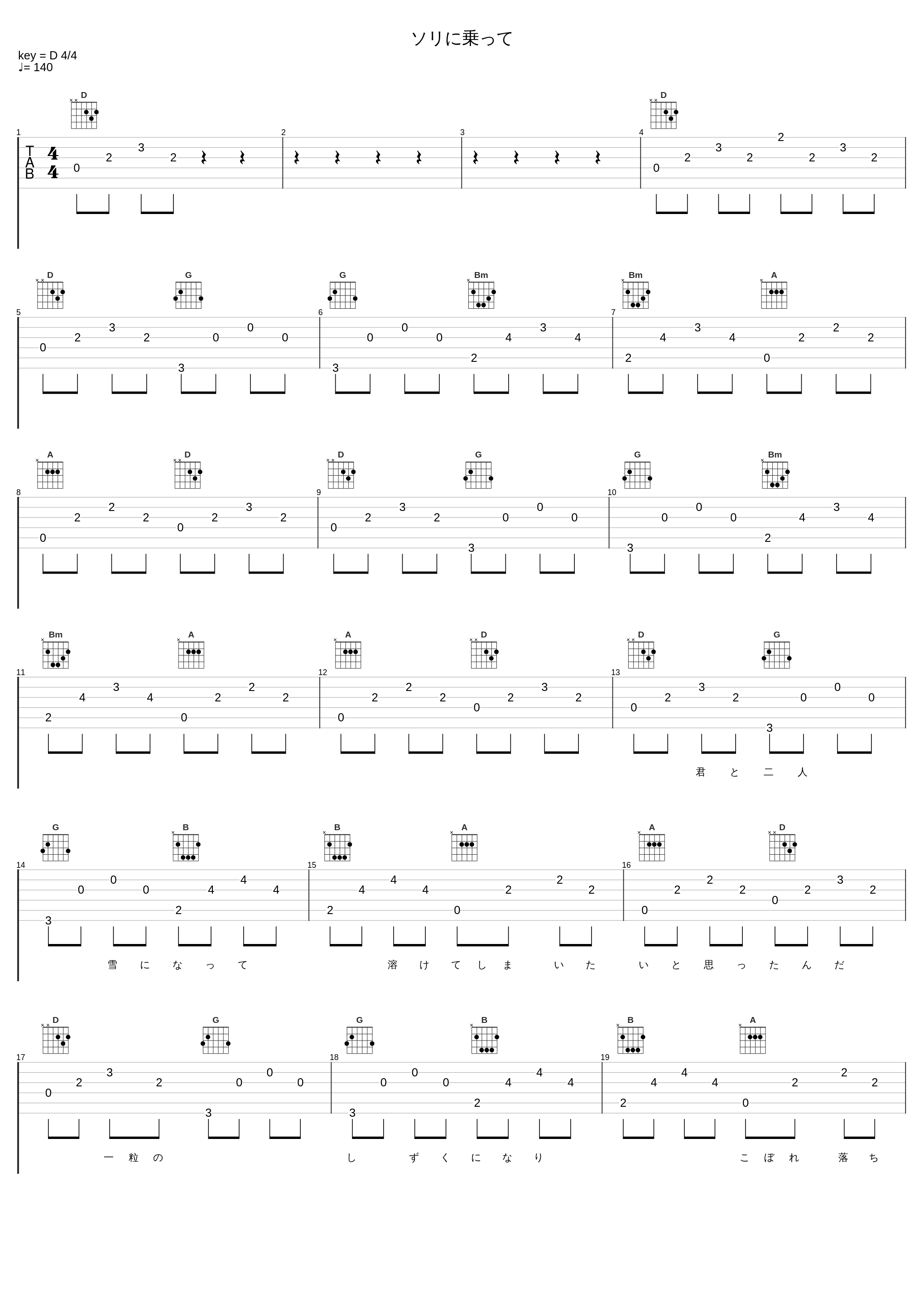 ソリに乗って_Aqua Timez_1