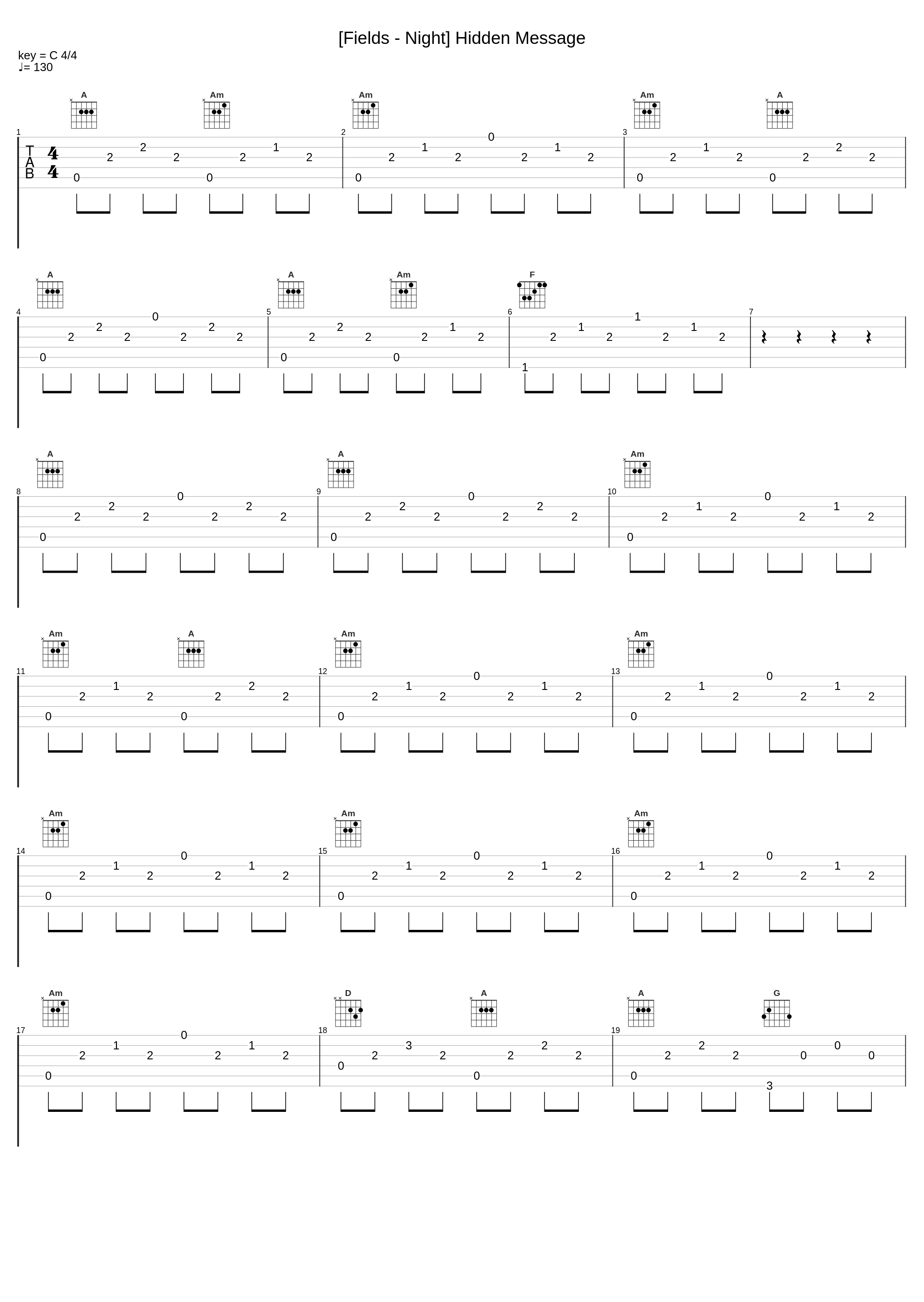 [Fields - Night] Hidden Message_Falcom Sound Team J.D.K._1