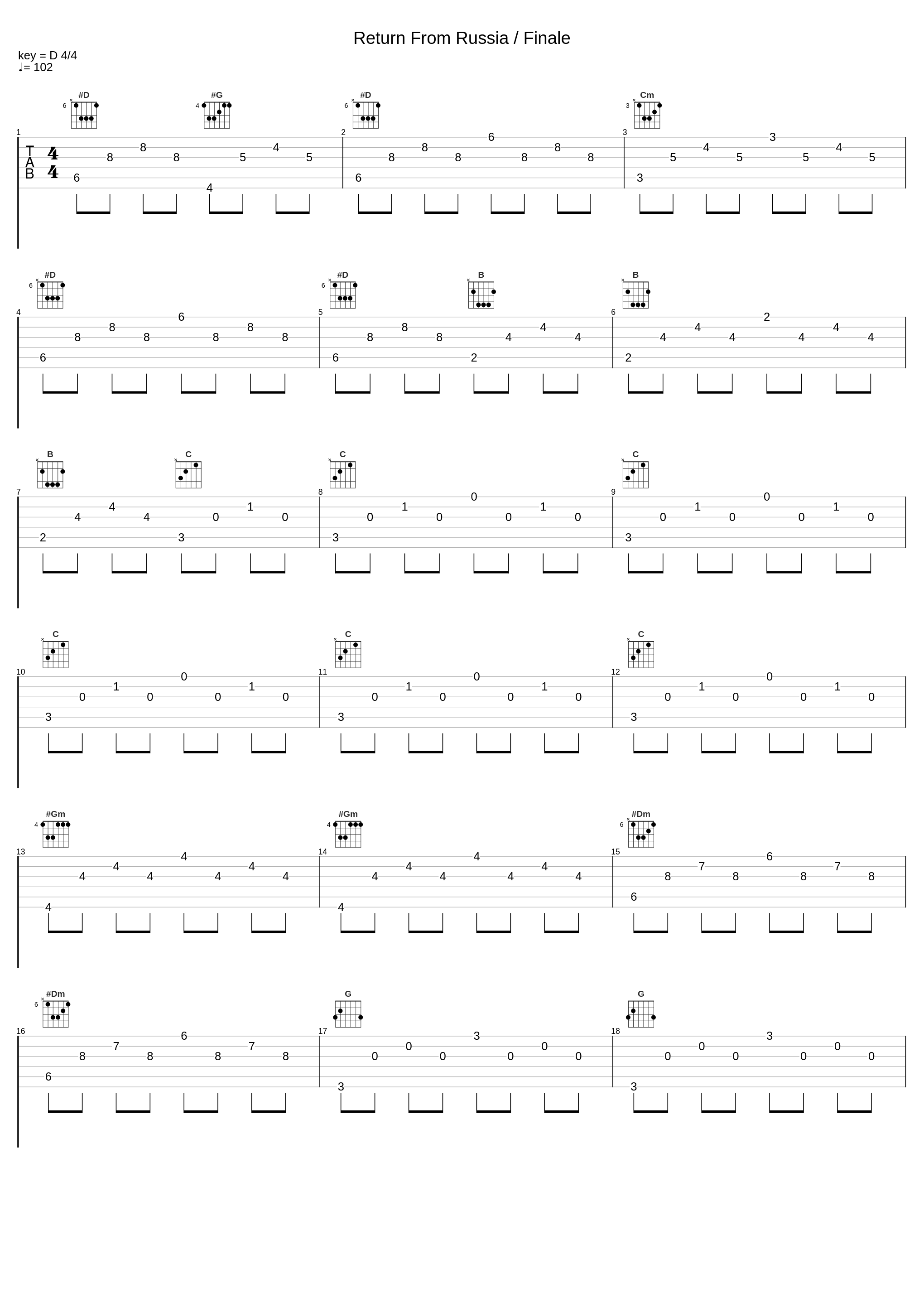 Return From Russia / Finale_Max Steiner_1