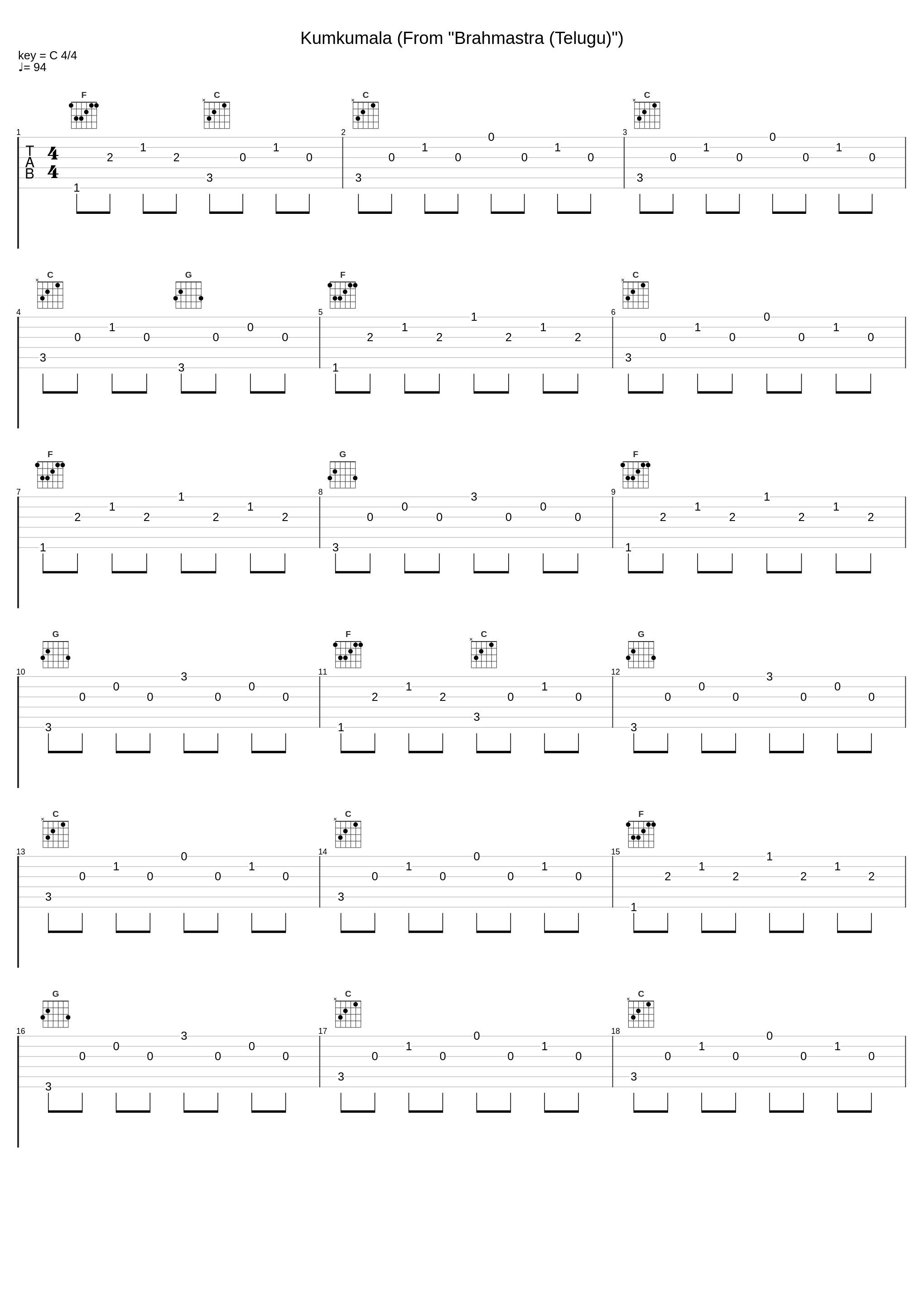 Kumkumala (From "Brahmastra (Telugu)")_Pritam,Sid Sriram_1