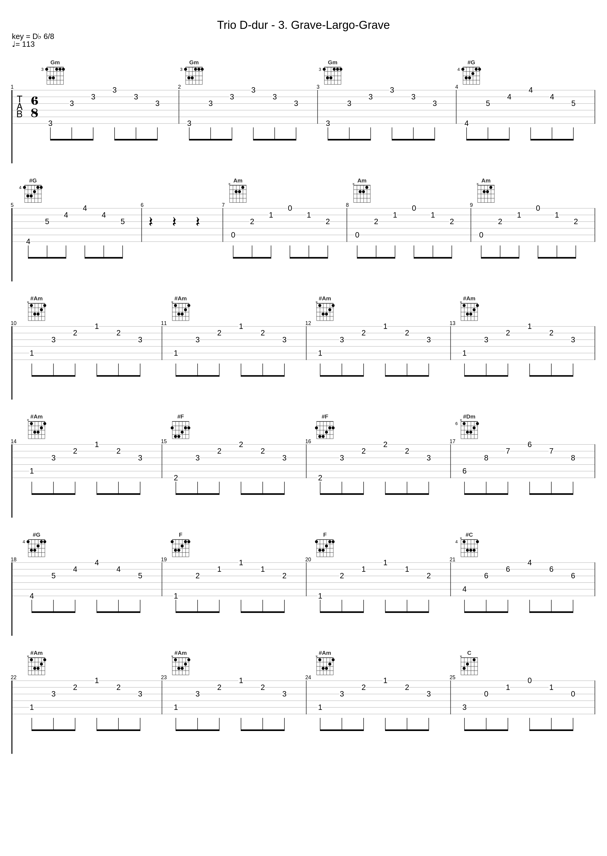 Trio D-dur - 3. Grave-Largo-Grave_Georg Philipp Telemann_1