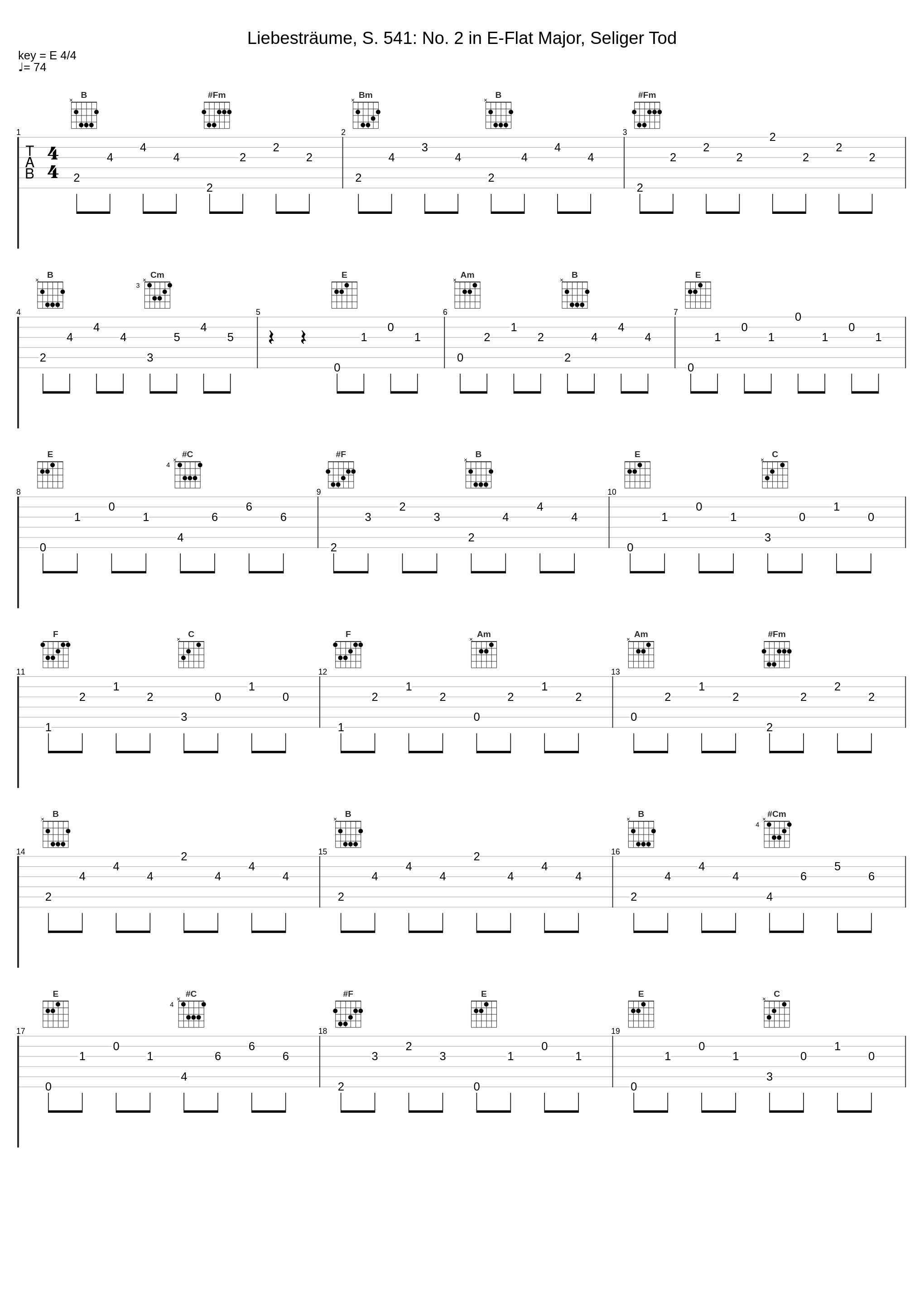 Liebesträume, S. 541: No. 2 in E-Flat Major, Seliger Tod_Guillaume Vincent_1
