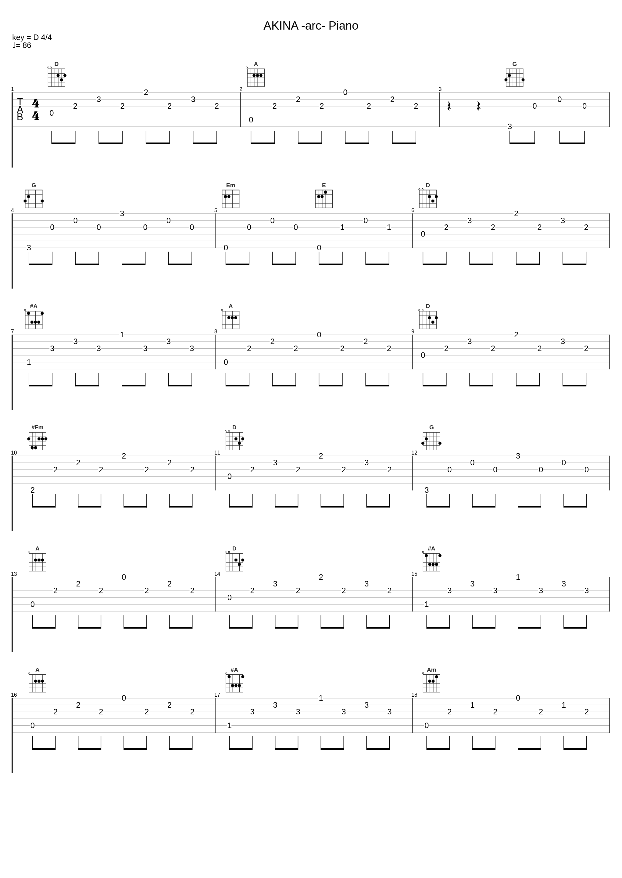AKINA -arc- Piano_阿保刚_1