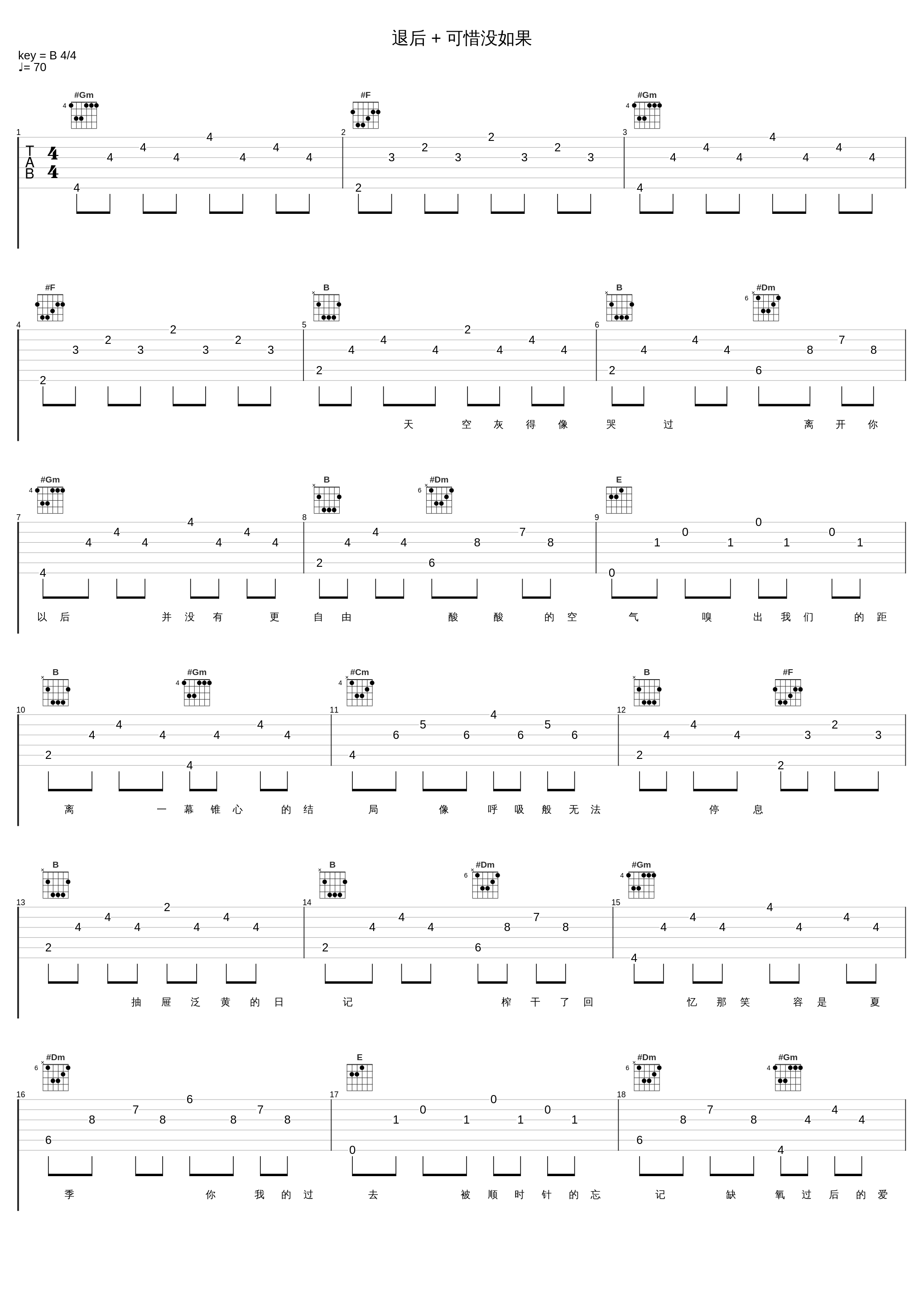 退后 + 可惜没如果_胖胖胖,许佳麟,Jason Chen_1