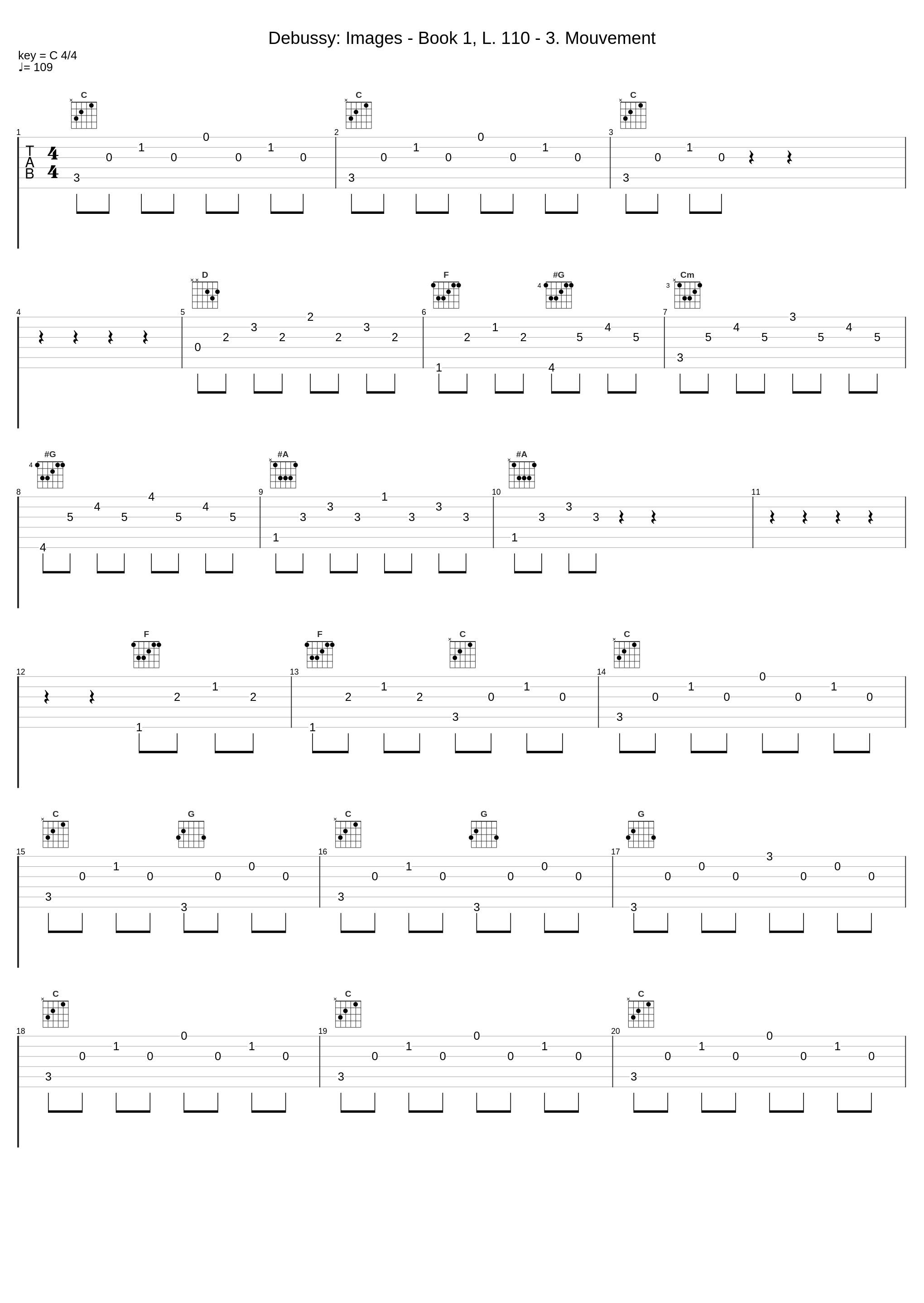 Debussy: Images - Book 1, L. 110 - 3. Mouvement_Jacques Février_1