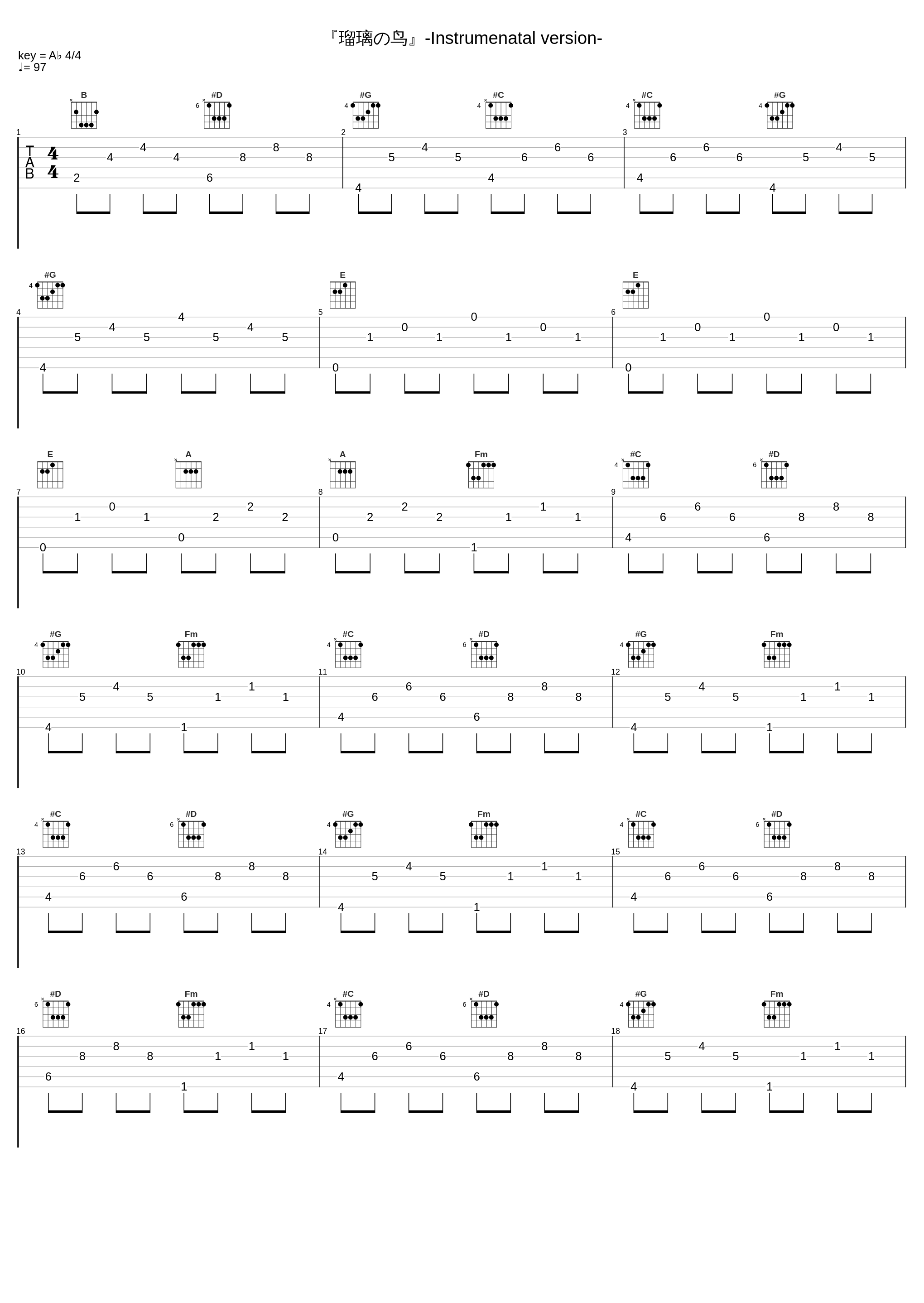 『瑠璃の鸟』-Instrumenatal version-_MANYO_1