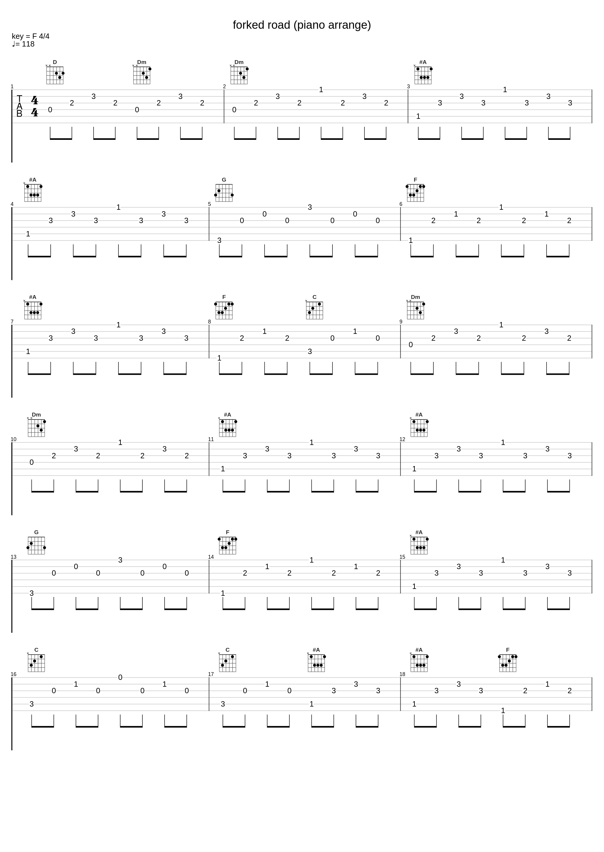 forked road (piano arrange)_MANYO_1