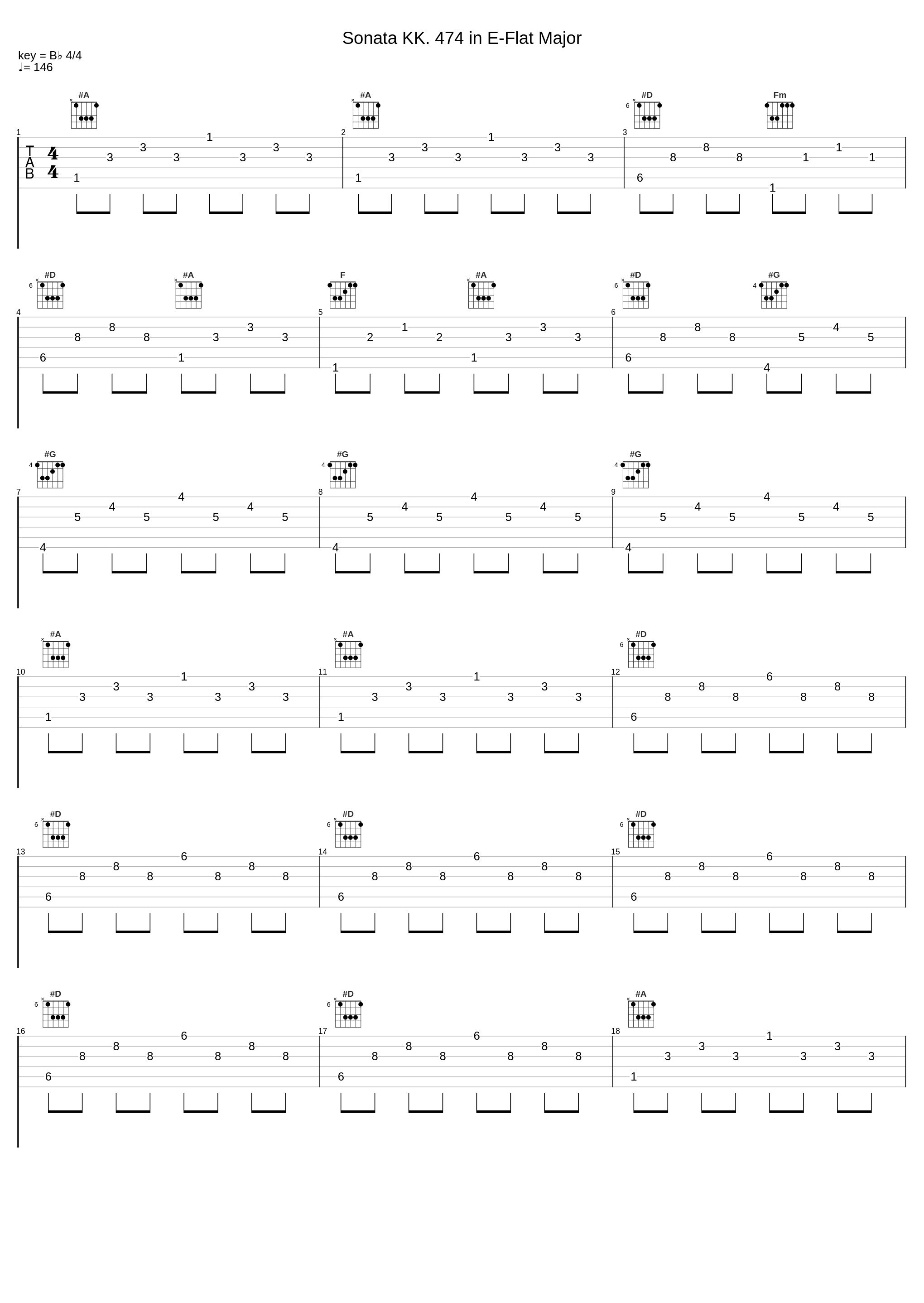 Sonata KK. 474 in E-Flat Major_傅聪_1