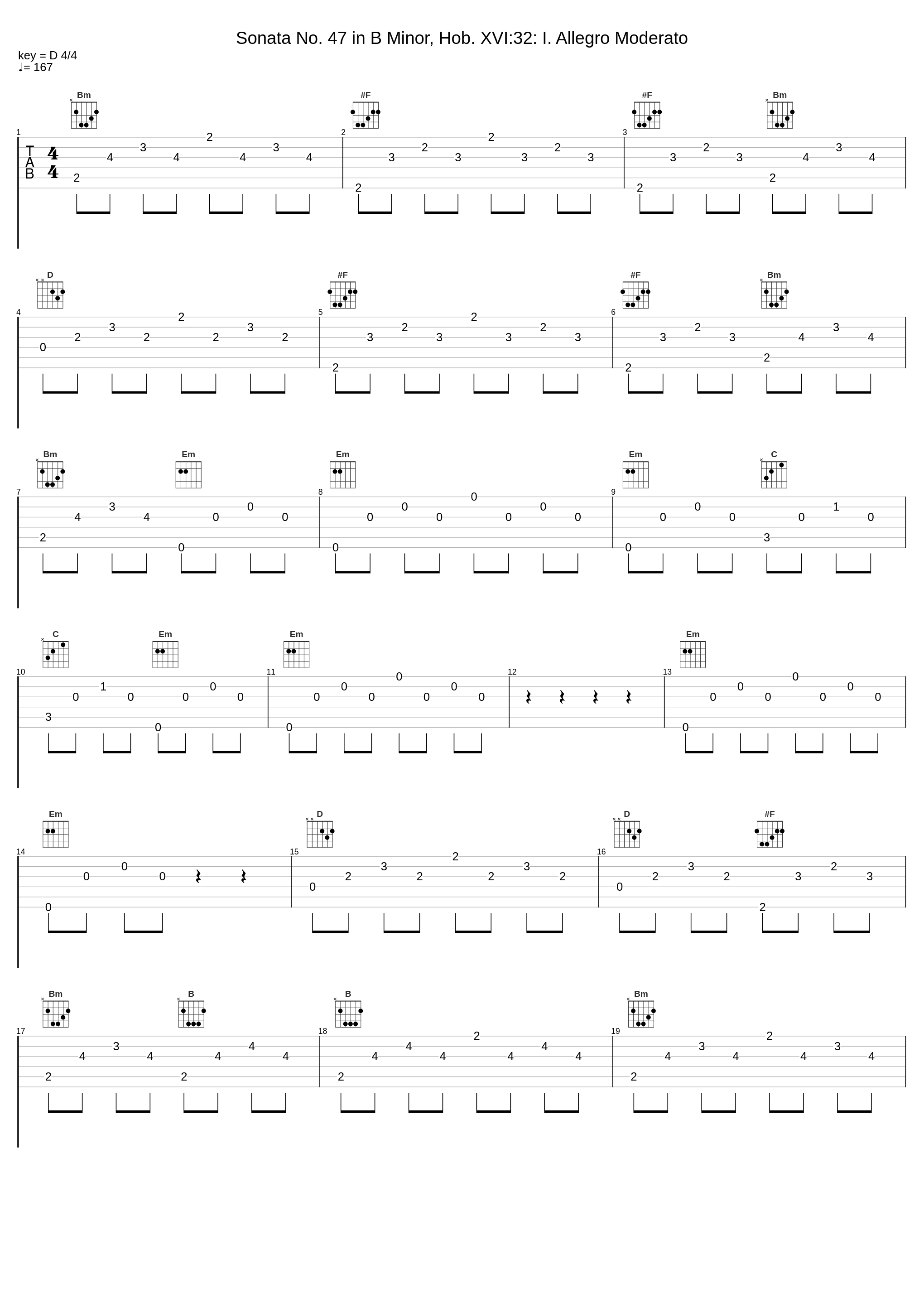 Sonata No. 47 in B Minor, Hob. XVI:32: I. Allegro Moderato_傅聪_1