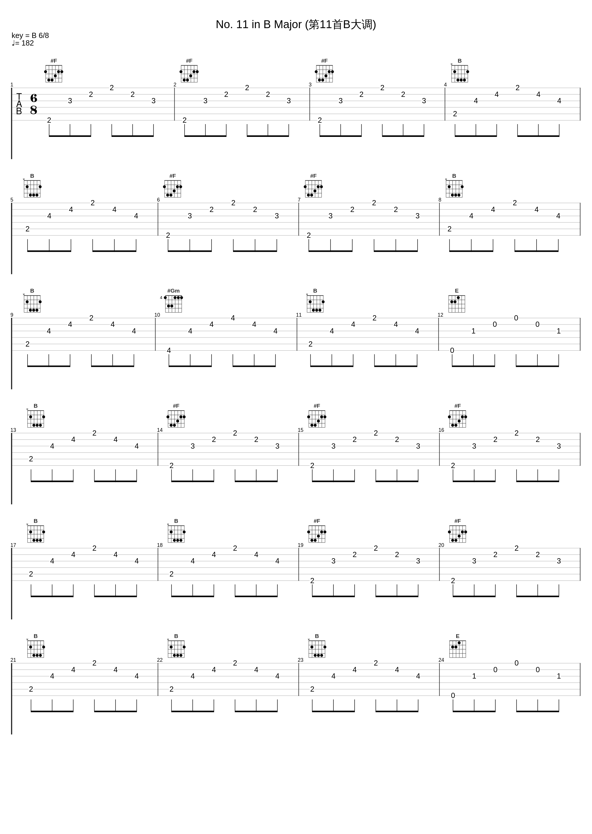 No. 11 in B Major (第11首B大调)_李云迪_1