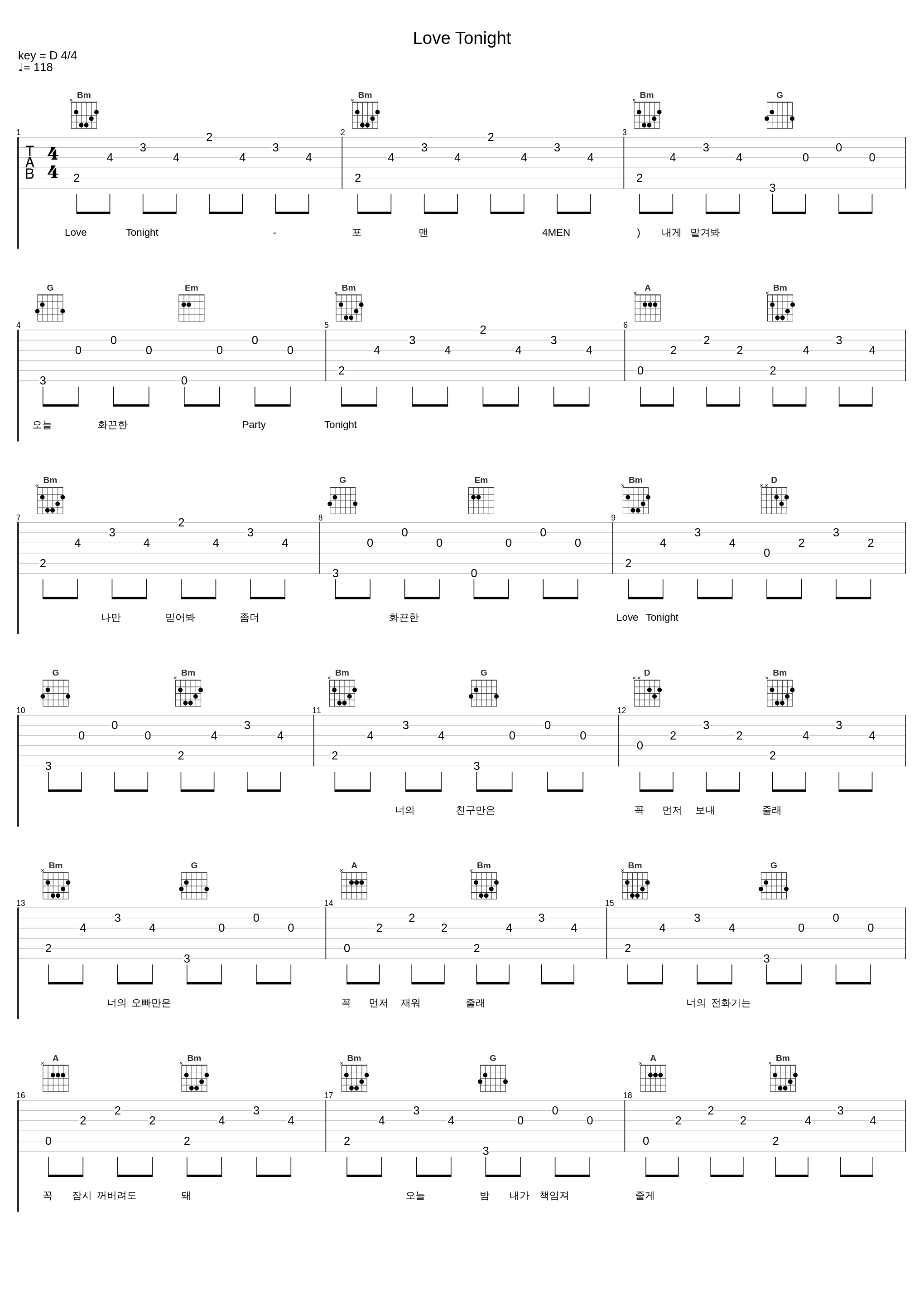 Love Tonight_포맨 (4MEN)_1