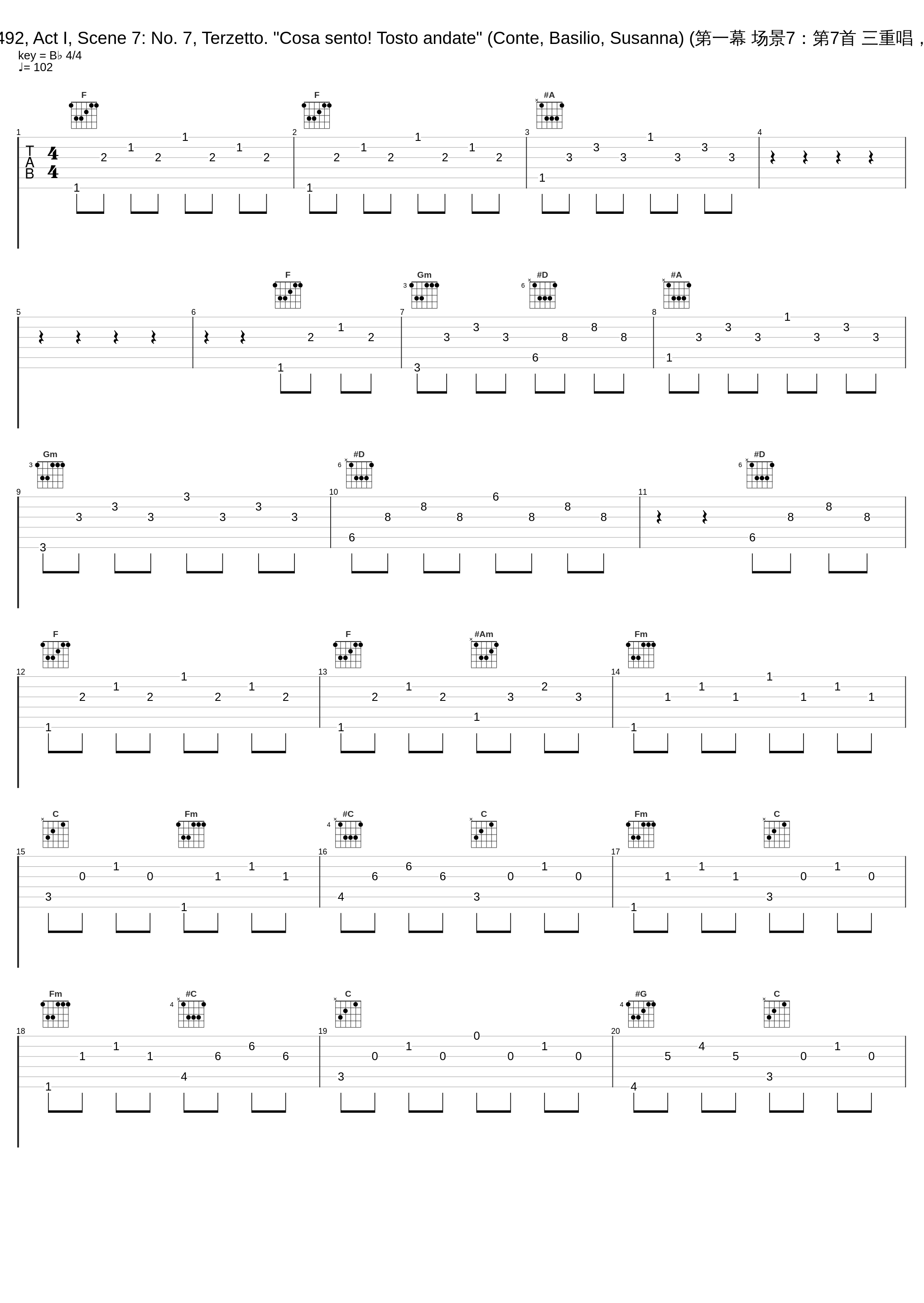 Le nozze di Figaro, K. 492, Act I, Scene 7: No. 7, Terzetto. "Cosa sento! Tosto andate" (Conte, Basilio, Susanna) (第一幕 场景7：第7首 三重唱，“我的感觉！强硬的你”)_Anna Moffo,Eberhard Waechter,Renato Ercolani,Philharmonia Orchestra,Carlo Maria Giulini,Eberhard Wächter_1