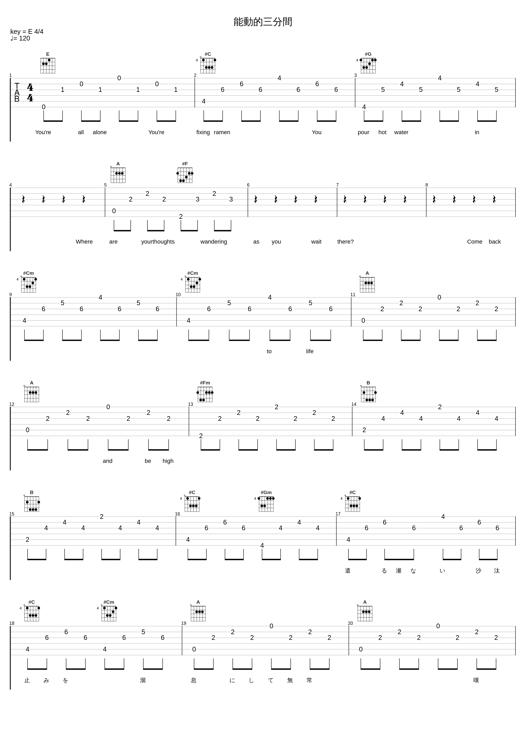 能動的三分間_東京事変_1