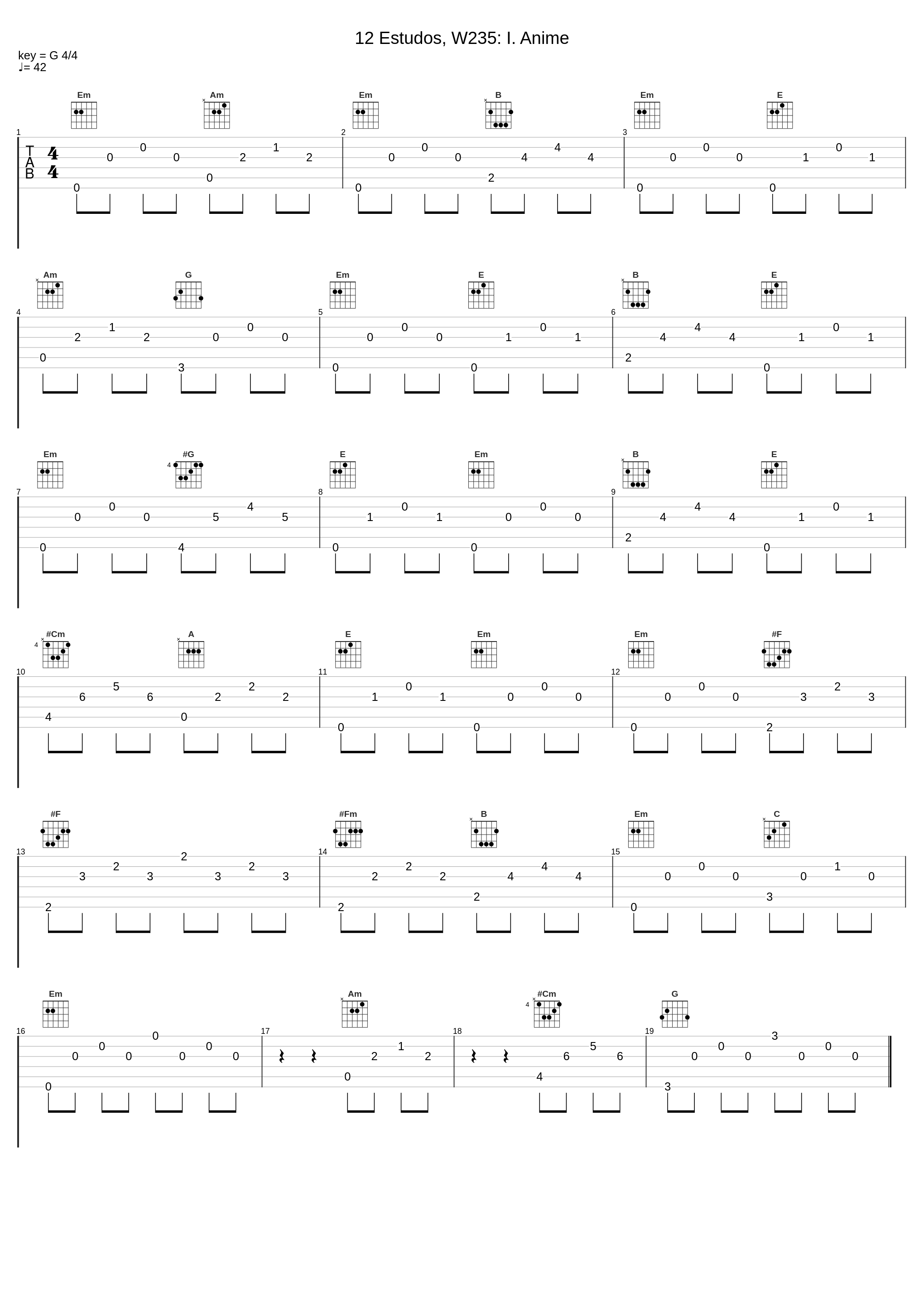 12 Estudos, W235: I. Anime_Fabio Zanon,Heitor Villa-Lobos_1