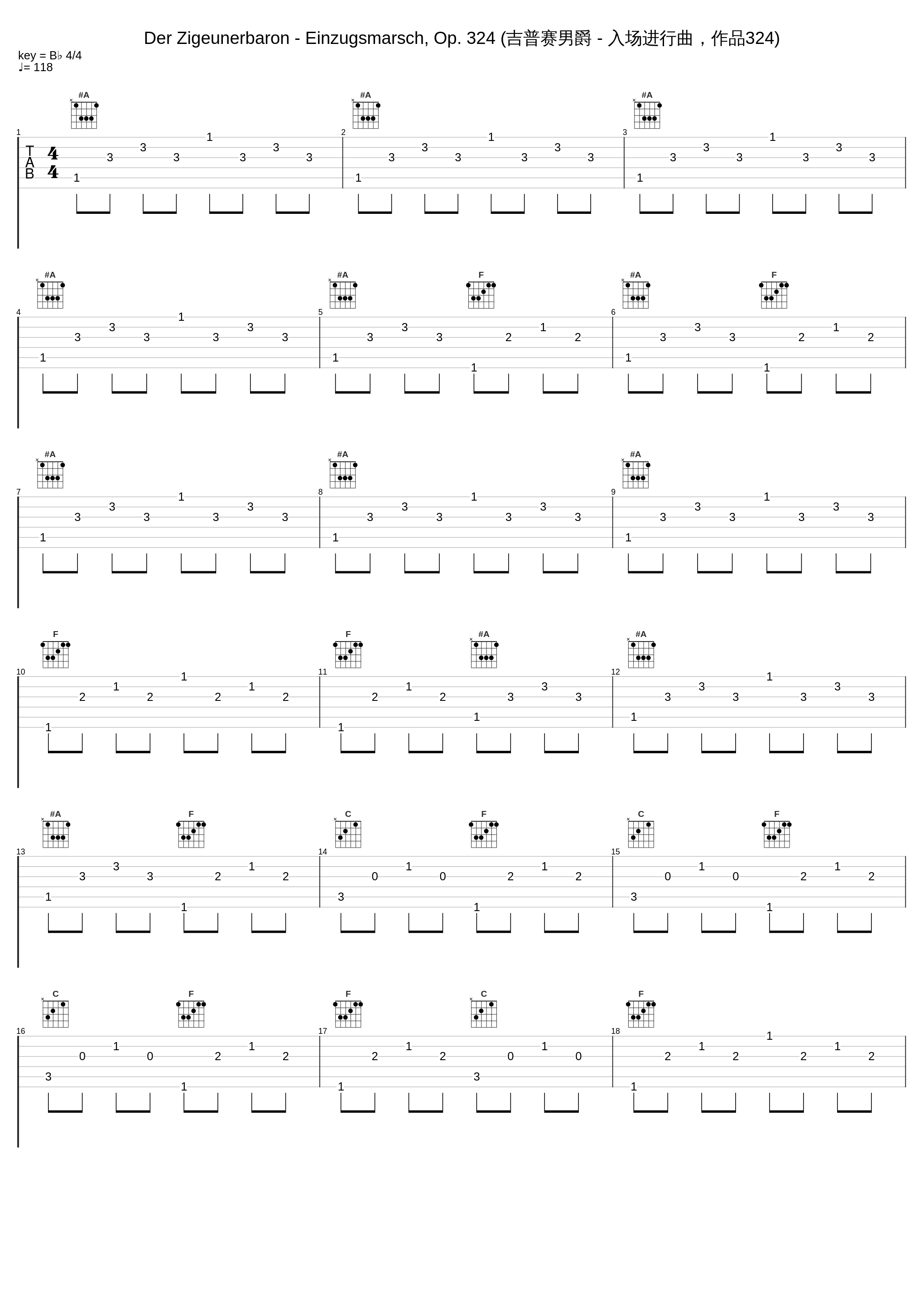 Der Zigeunerbaron - Einzugsmarsch, Op. 324 (吉普赛男爵 - 入场进行曲，作品324)_马丁.哈塞尔勃特_1