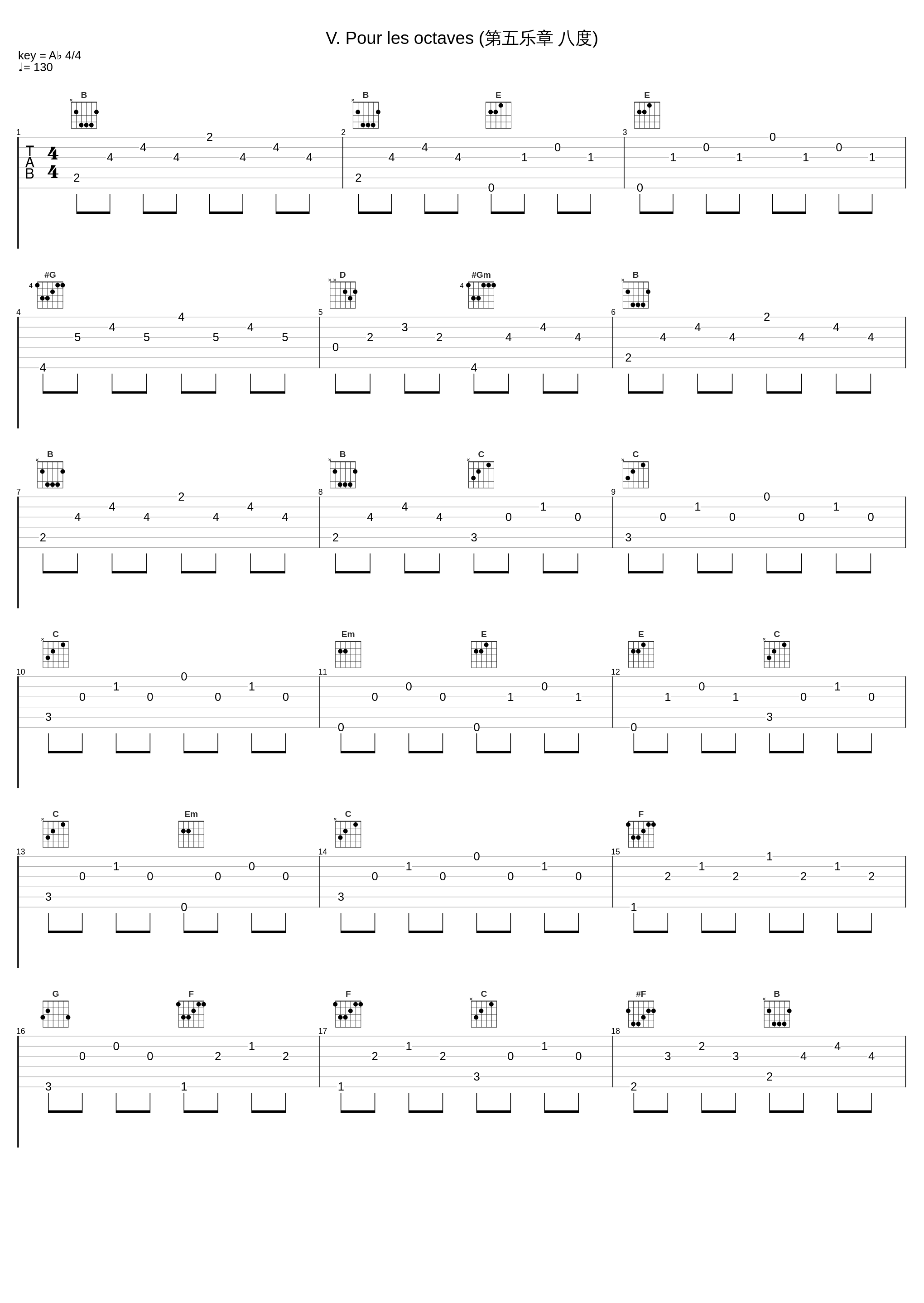 V. Pour les octaves (第五乐章 八度)_傅聪_1