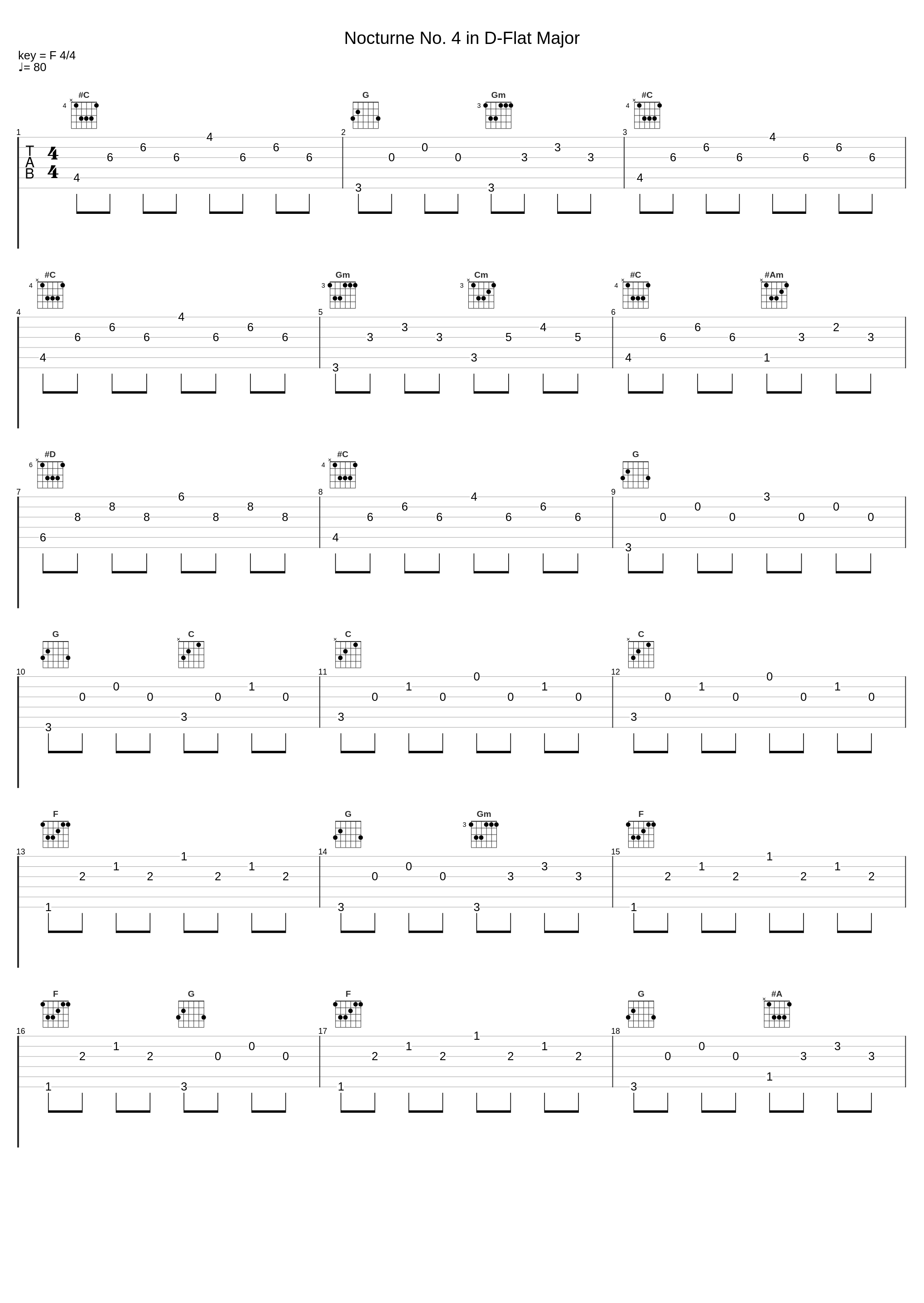 Nocturne No. 4 in D-Flat Major_李闰珉_1