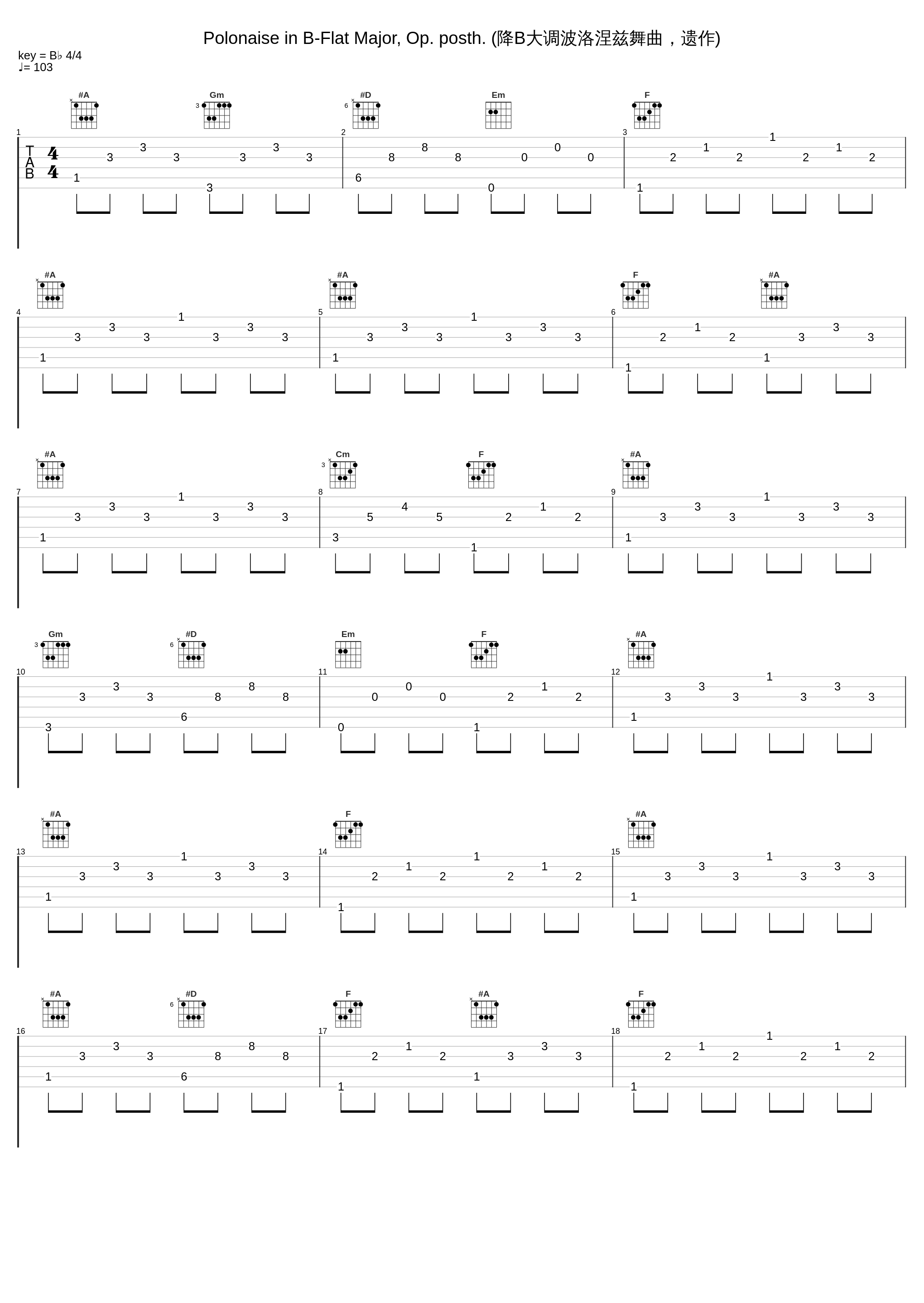 Polonaise in B-Flat Major, Op. posth. (降B大调波洛涅兹舞曲，遗作)_Adam Harasiewicz_1