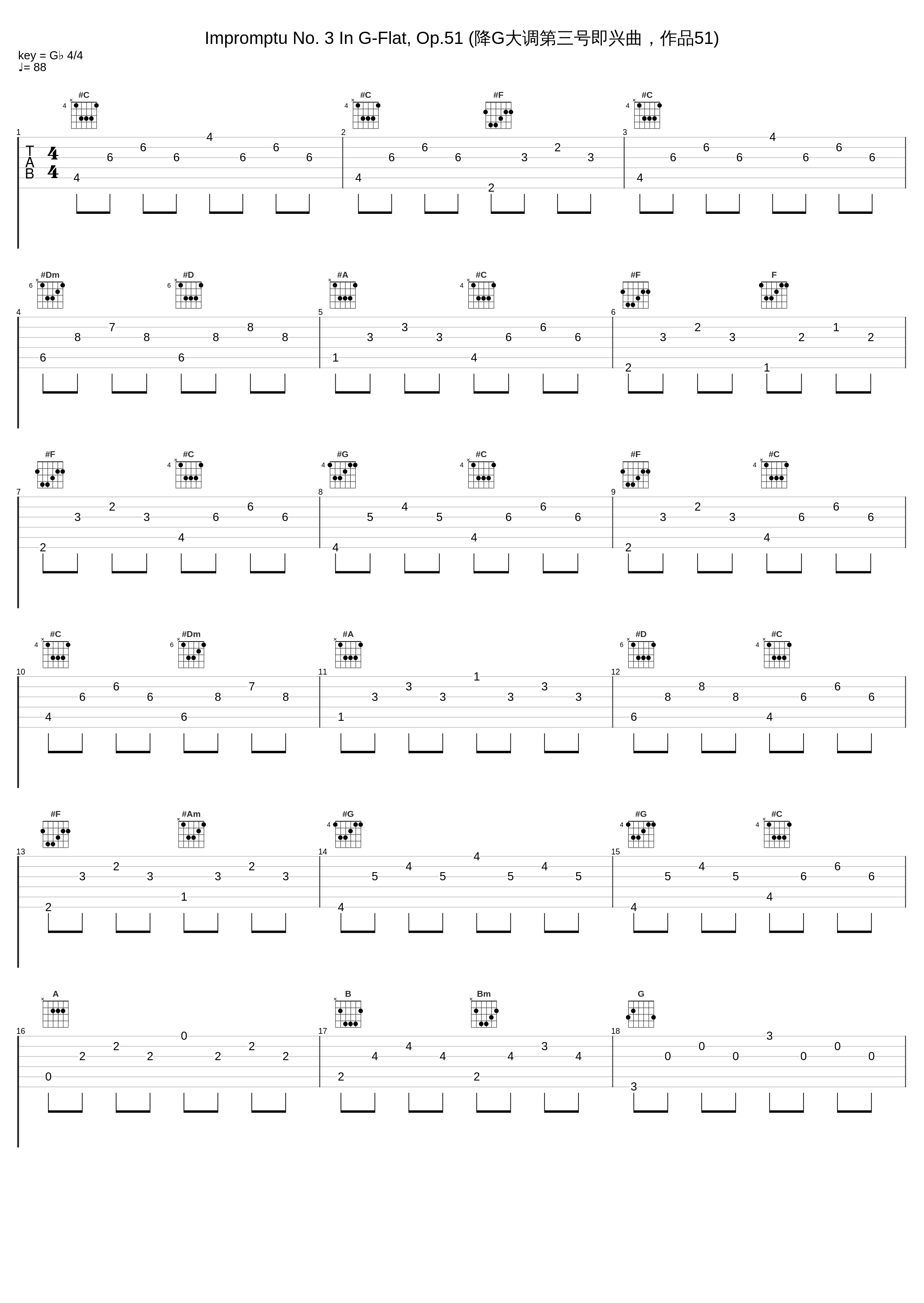 Impromptu No. 3 In G-Flat, Op.51 (降G大调第三号即兴曲，作品51)_李云迪_1