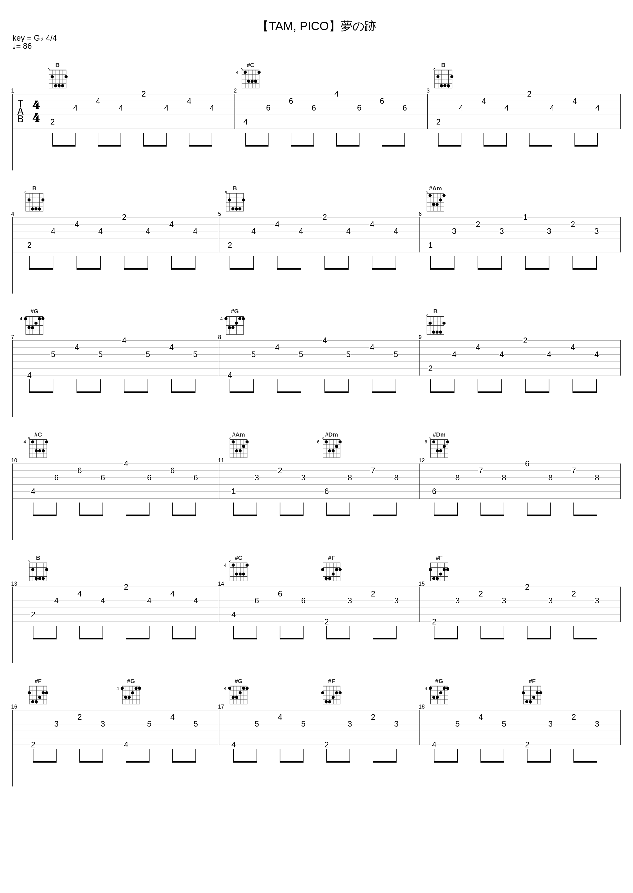 【TAM, PICO】夢の跡_TAMUSIC_1