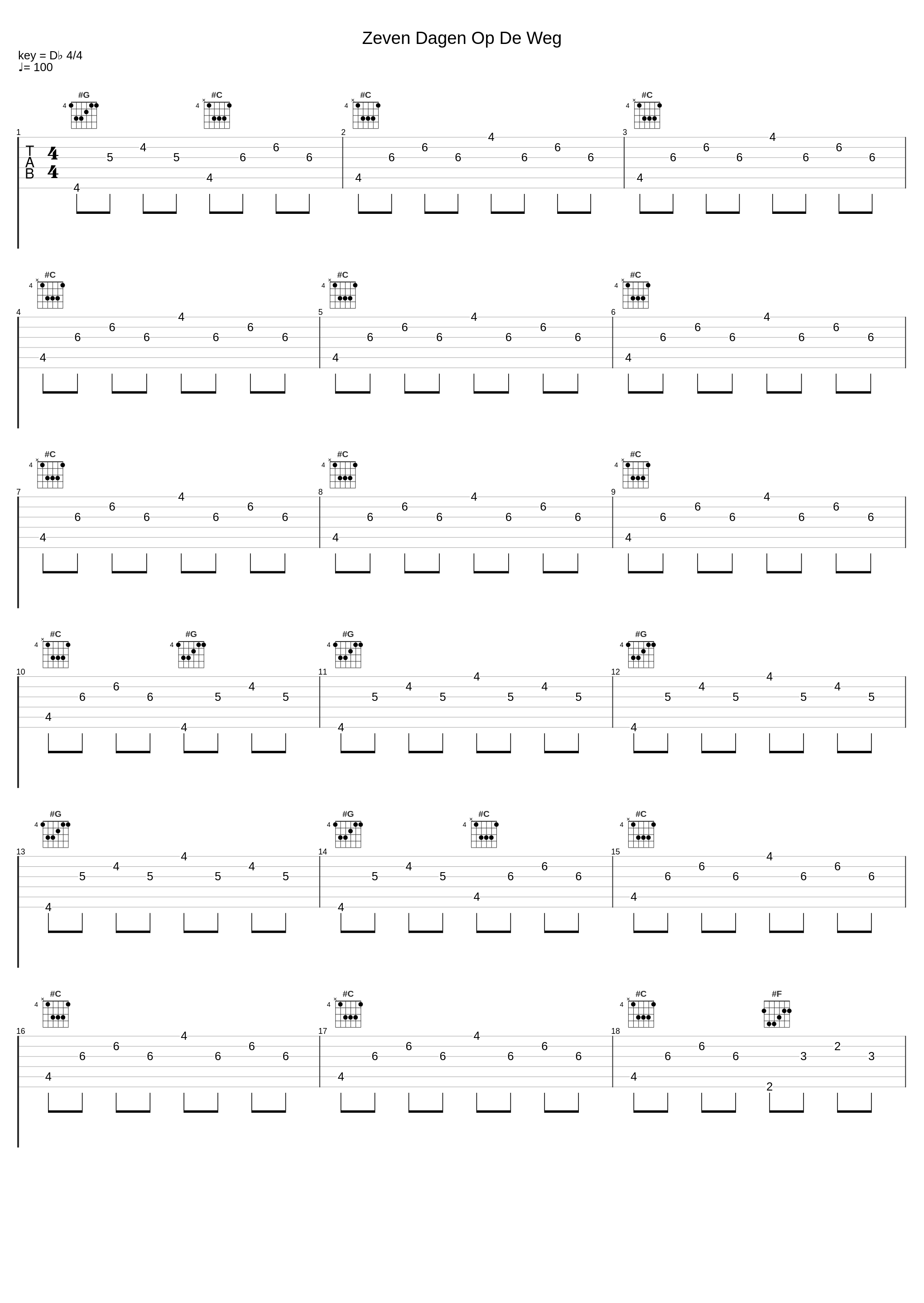 Zeven Dagen Op De Weg_Henk Wijngaard,Benelux Music,F. Limpens_1