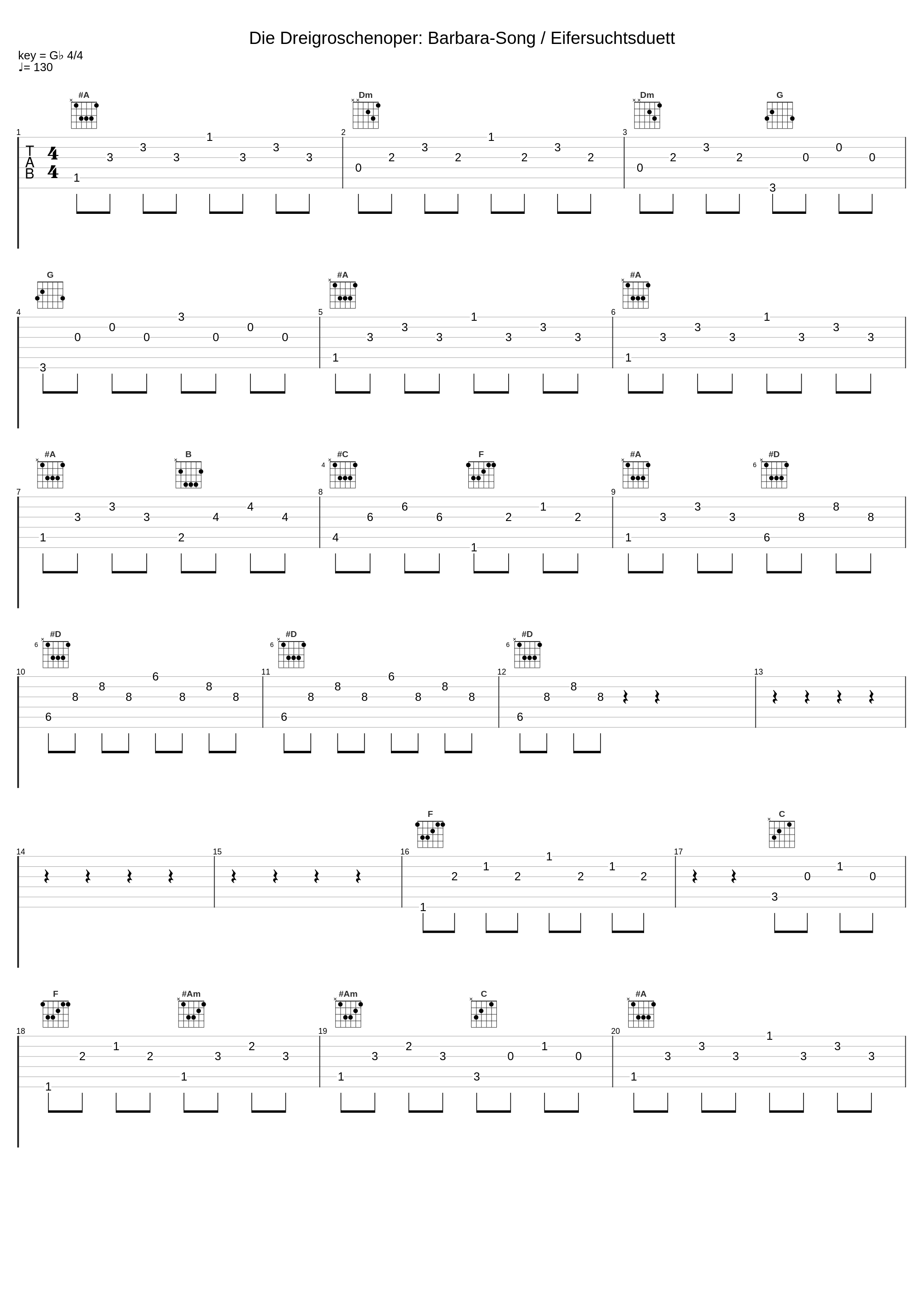 Die Dreigroschenoper: Barbara-Song / Eifersuchtsduett_Erika Helmke,Kurt Weill,Lewis Ruth Band,Kurt Gerron_1