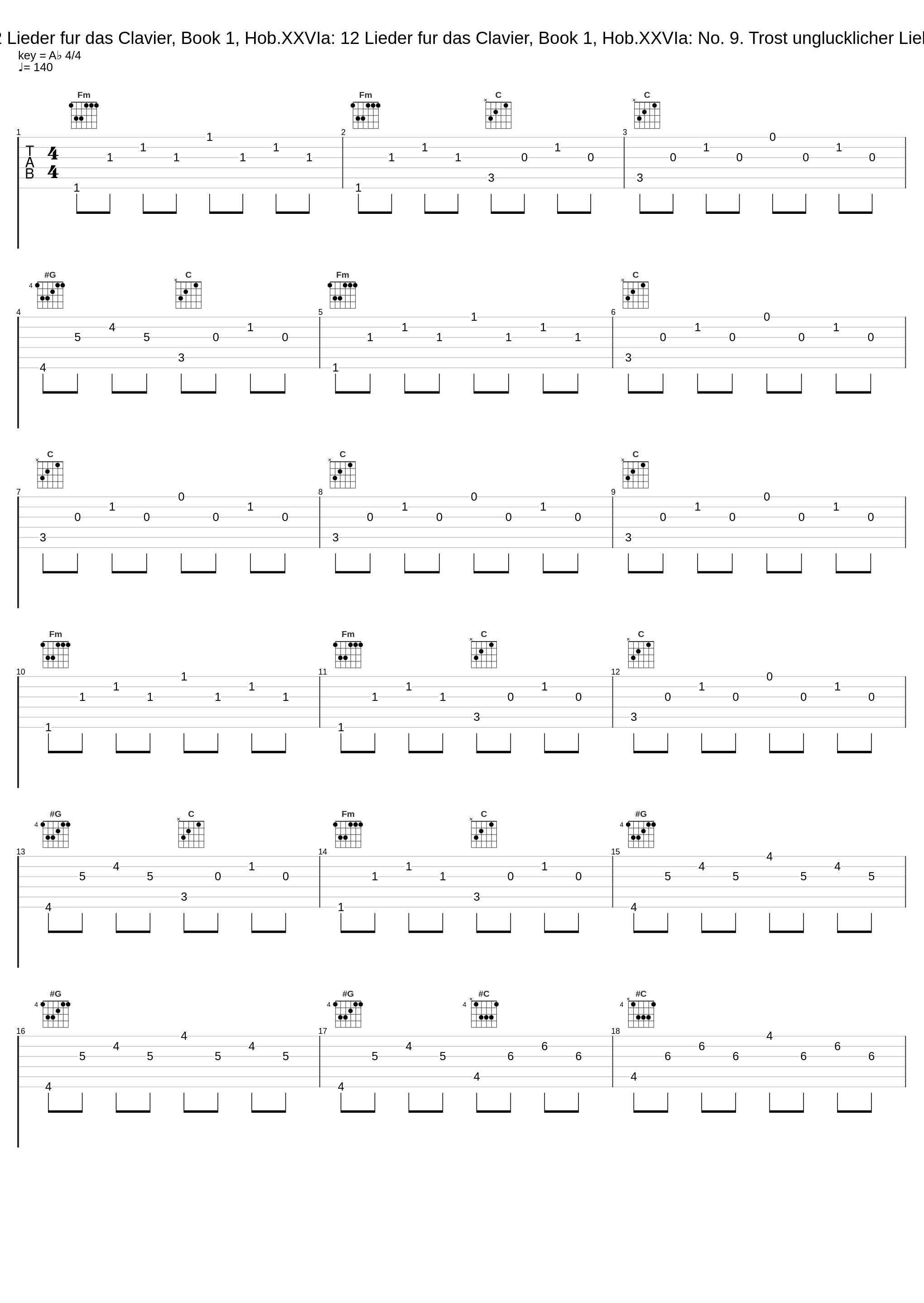 12 Lieder fur das Clavier, Book 1, Hob.XXVIa: 12 Lieder fur das Clavier, Book 1, Hob.XXVIa: No. 9. Trost unglucklicher Liebe_Ruth Ziesak,Gerold Huber_1