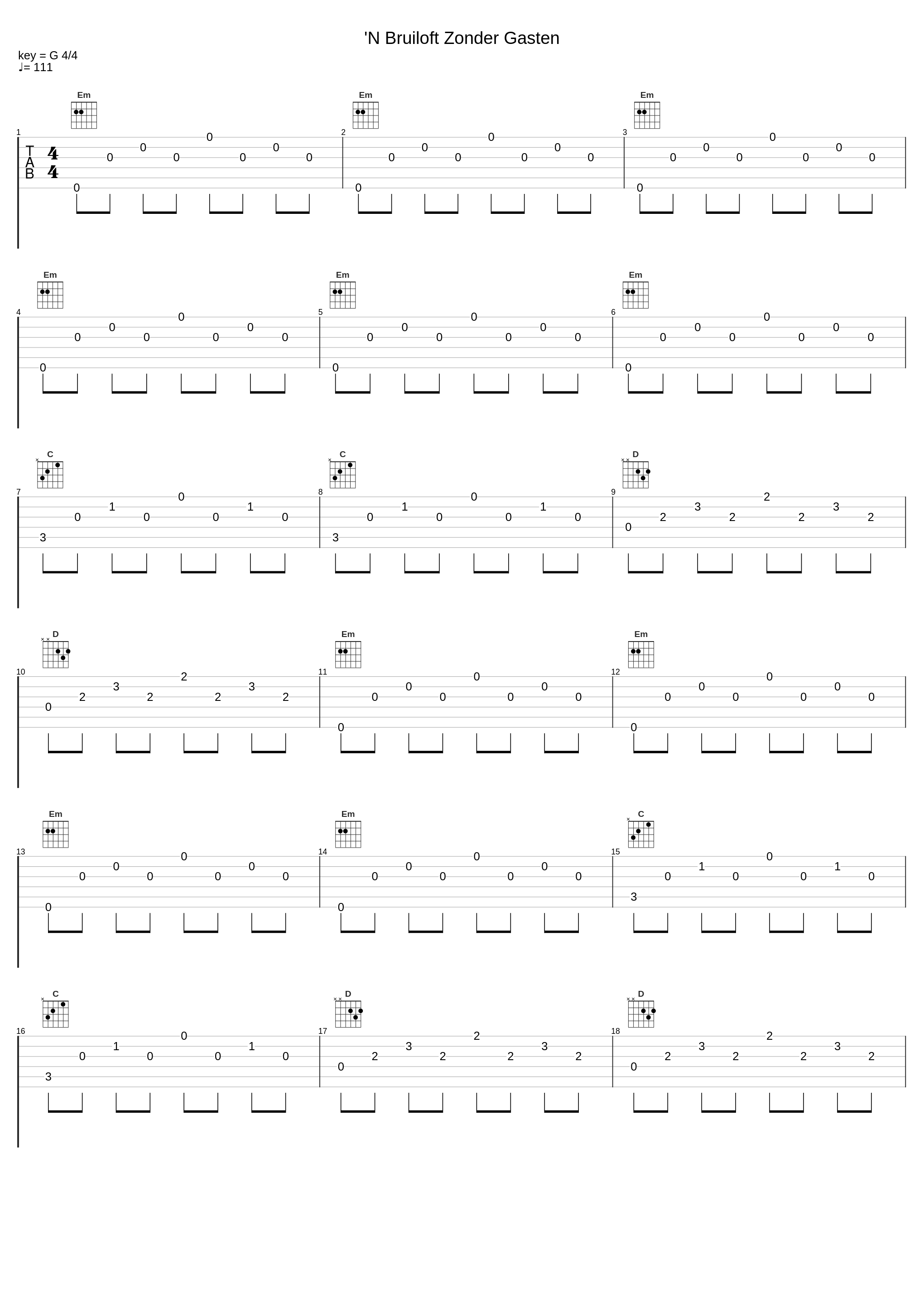 'N Bruiloft Zonder Gasten_Henk Wijngaard,Benelux Music,F. Limpens,H. Wijngaard_1