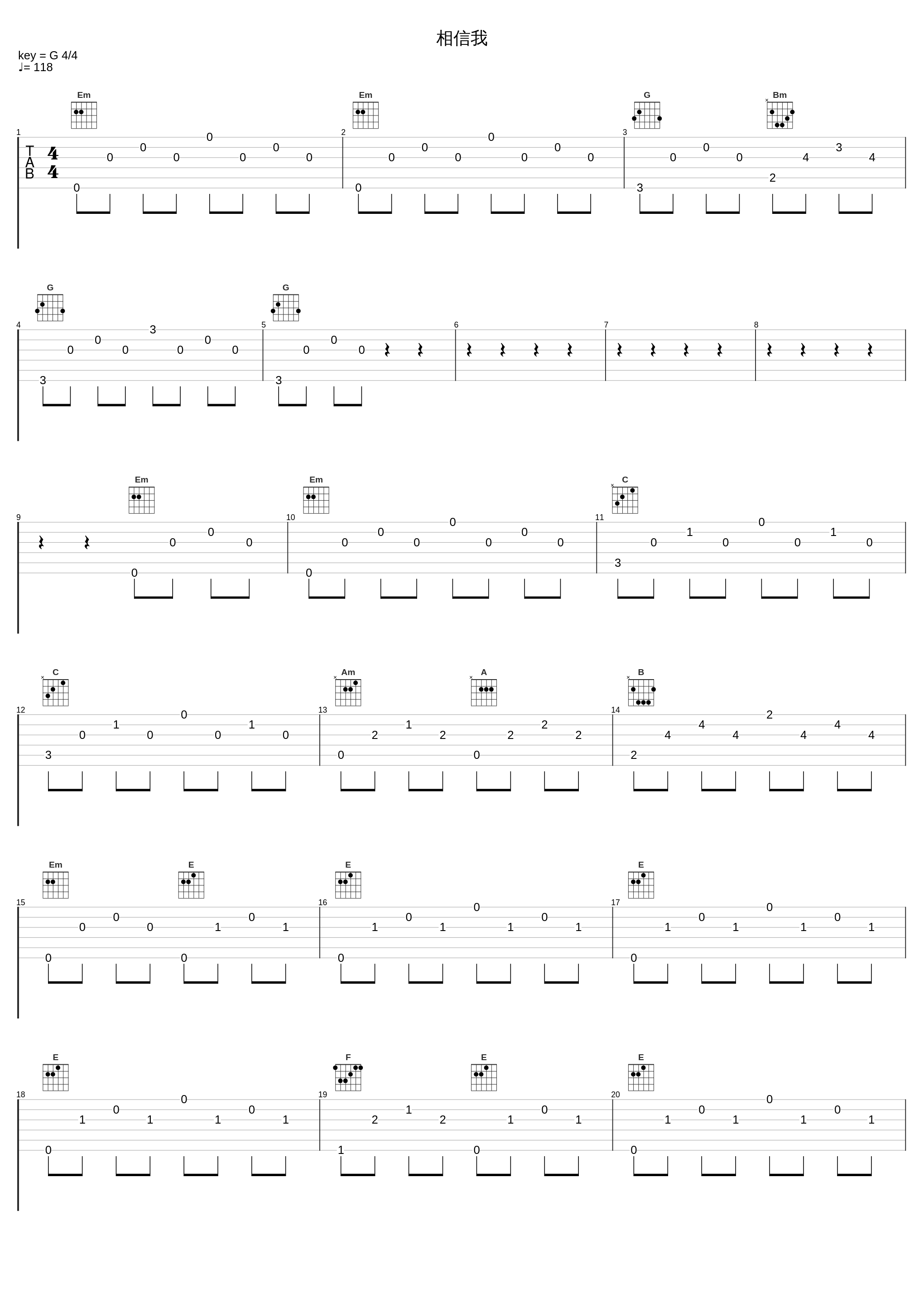 相信我_零点乐队_1
