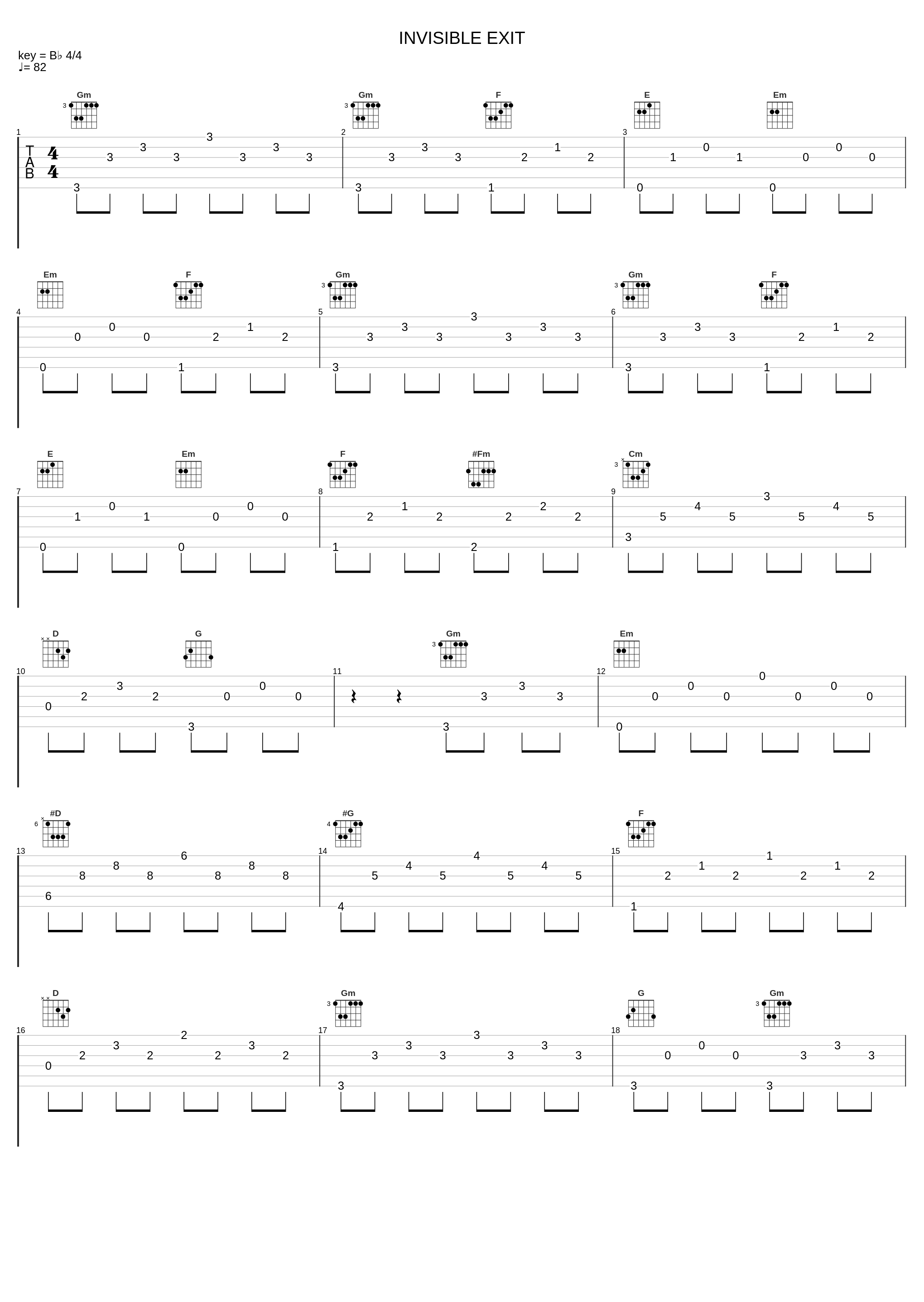 INVISIBLE EXIT_Falcom Sound Team J.D.K._1