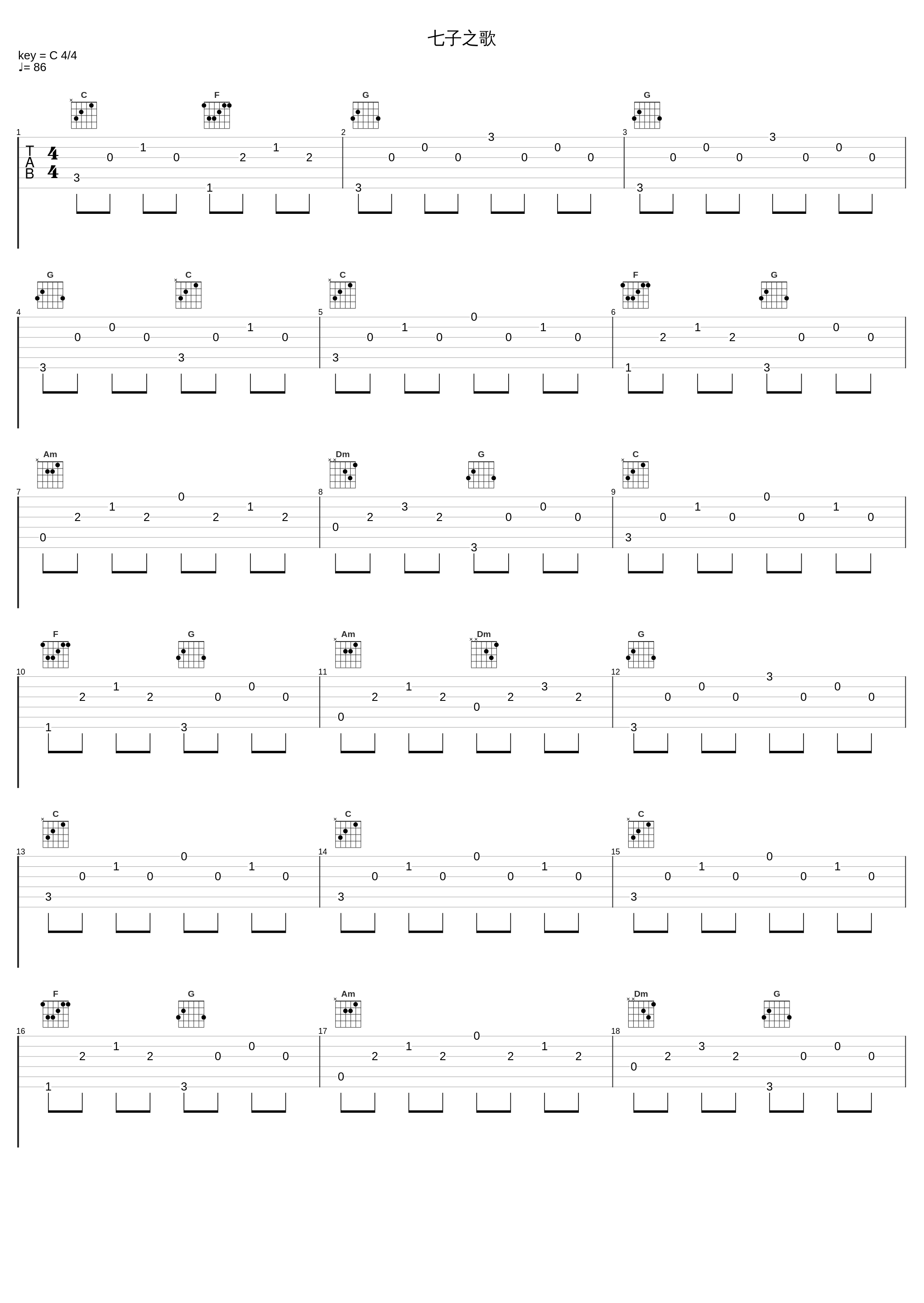 七子之歌_吉桑,猫猫,皓柏,F酱,Shine_1