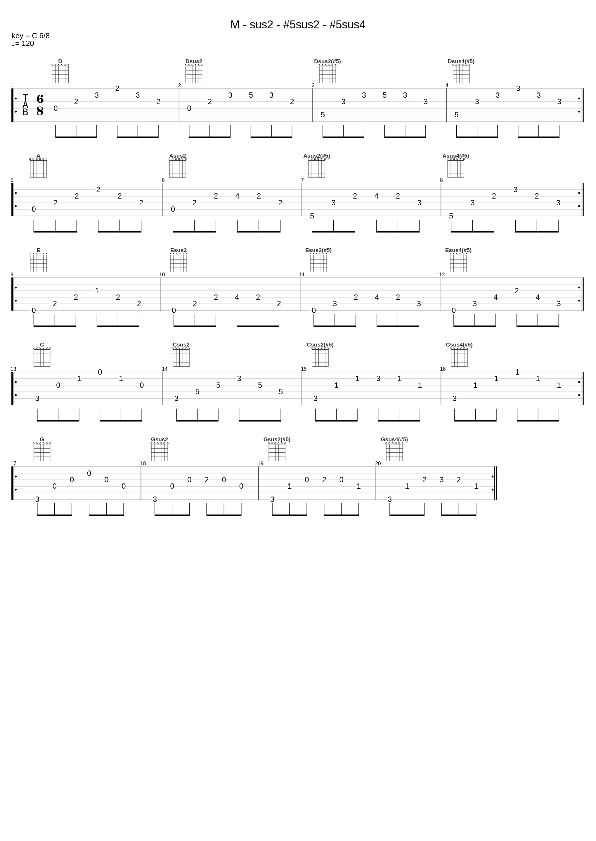 4 M - sus2 - #5sus2 - #5sus4_Max Wegener_1
