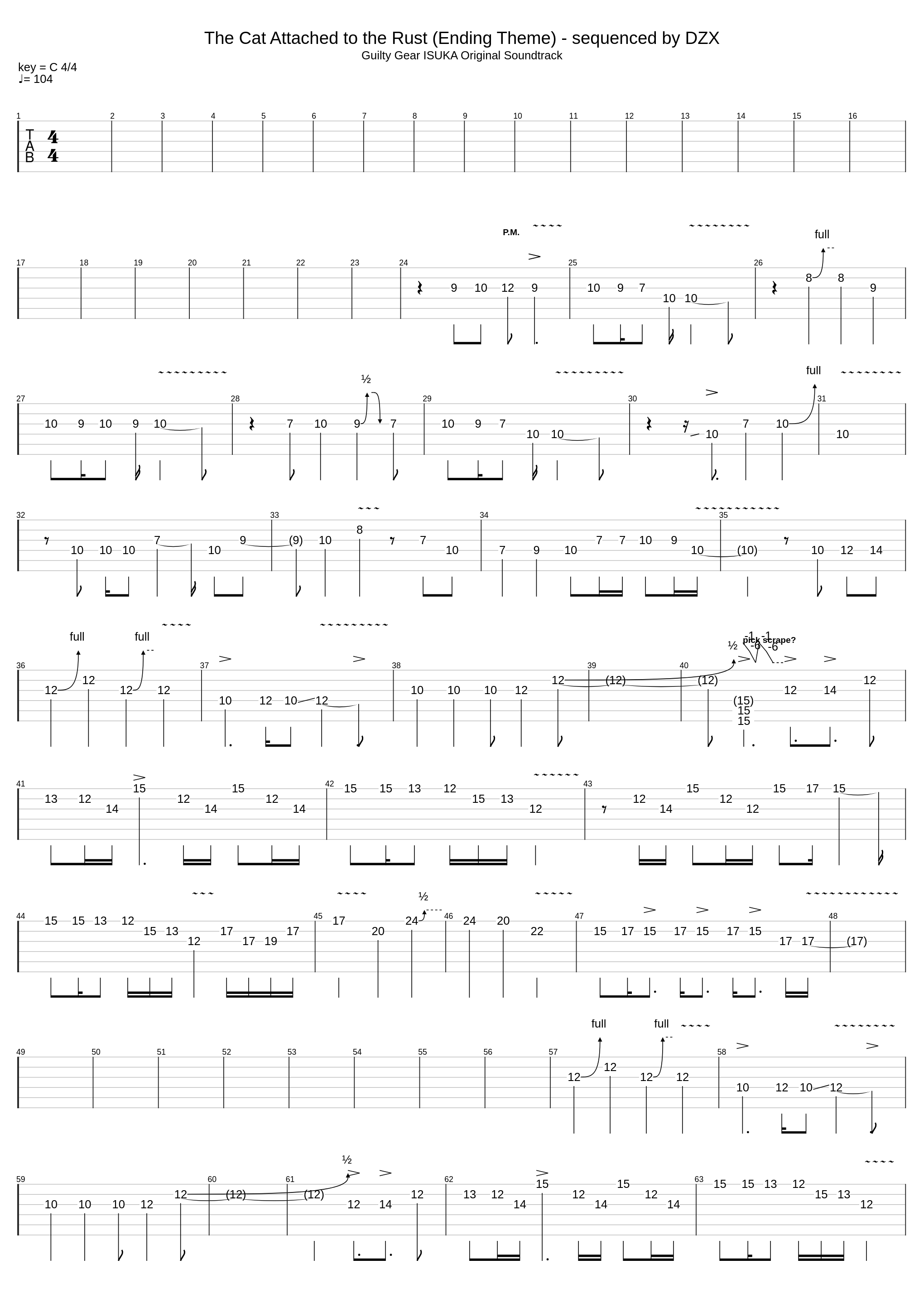 X  Isuka - The Cat Attached To The Rust_Guilty Gear X_1